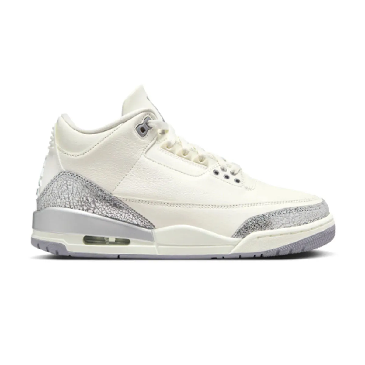 Wmns Air Jordan 3 Retro 'Sail Cement Grey' Feather Light Long Distance
