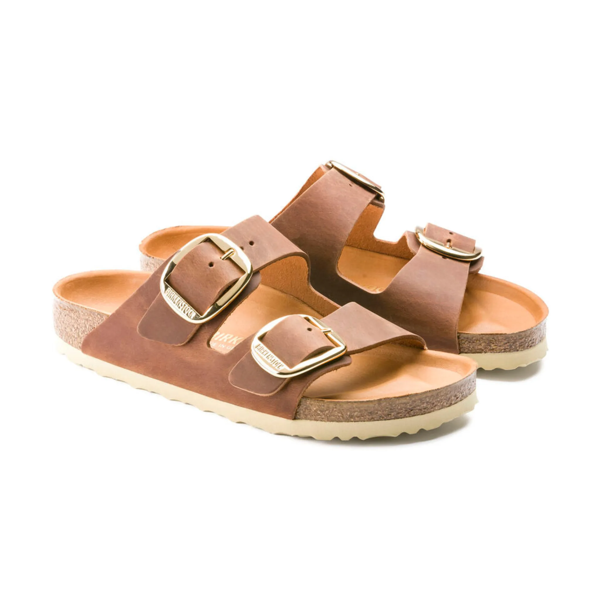 Seasonal Footwear Swift Walk ARIZONA BIG BUCKLE - REGULAR - COGNAC