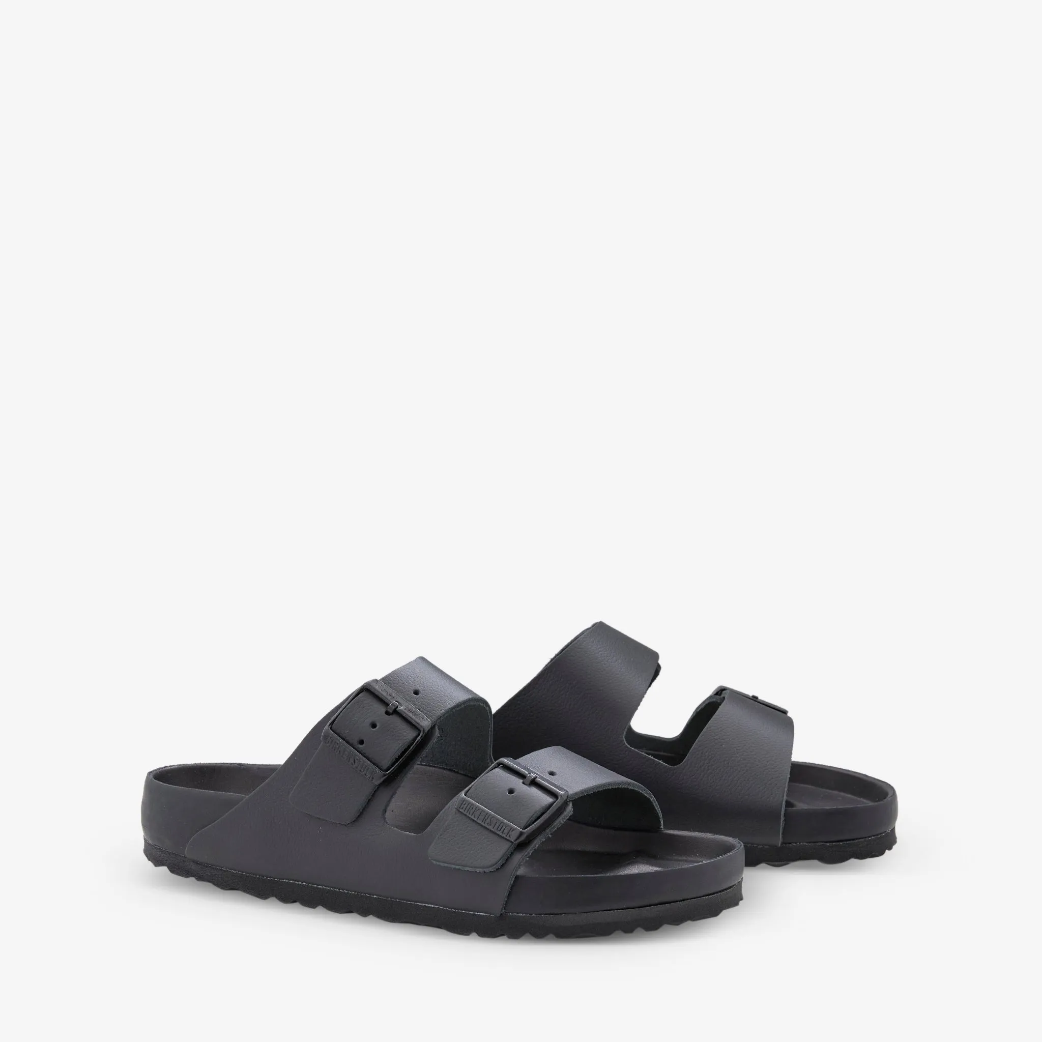 Arizona Exquisite Black Smooth Leather Slip Off