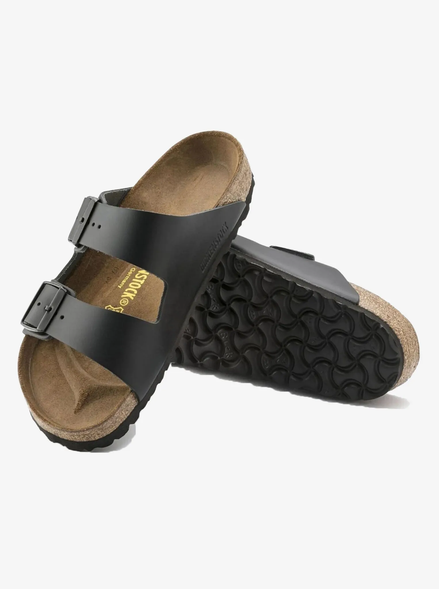 Sleek Finish Slip-On Sandals Arizona Smooth Leather Regular Unisex