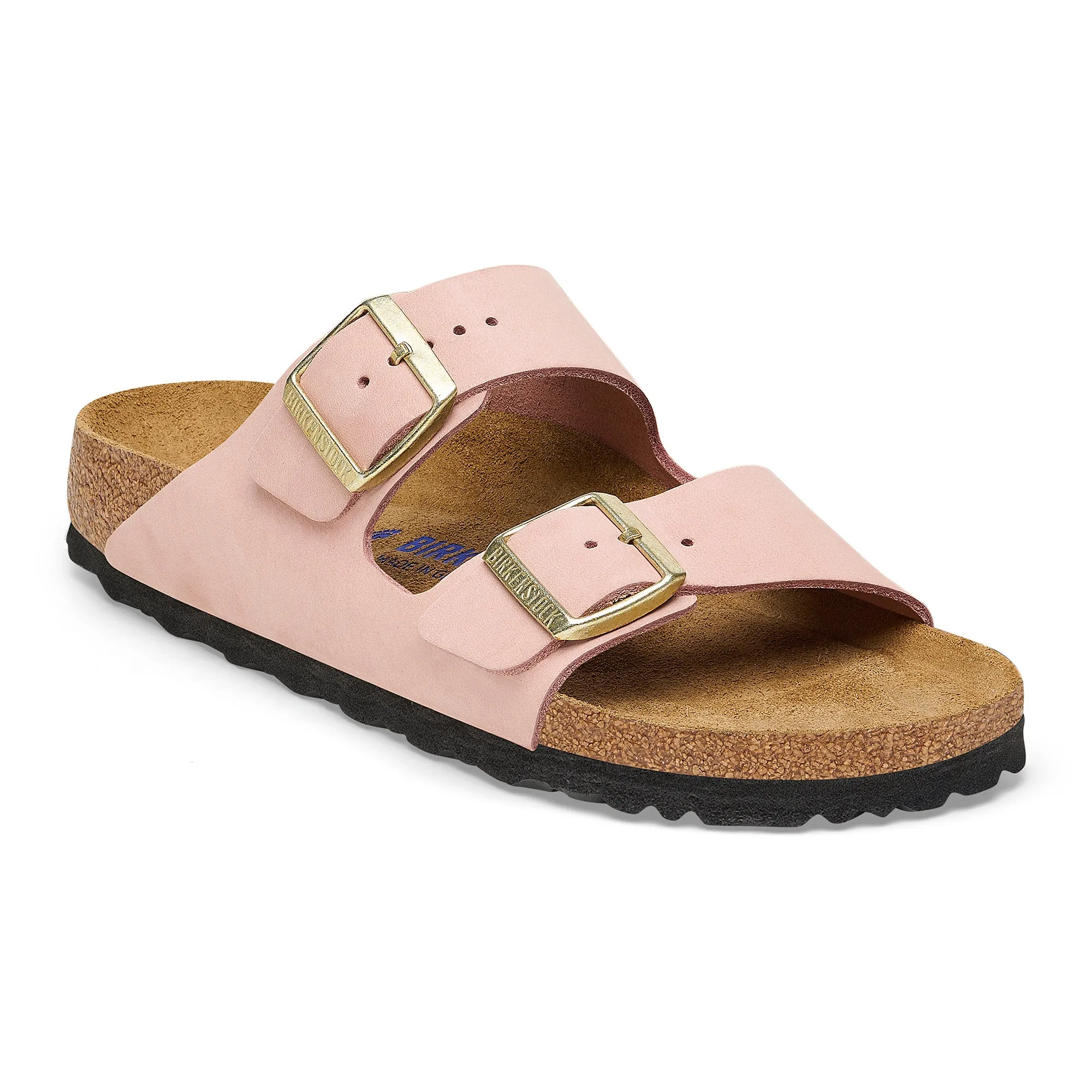 ARIZONA SOFT FOOTBED NUBECK LEATHER - SOFT PINK Casual Flats Smart Look