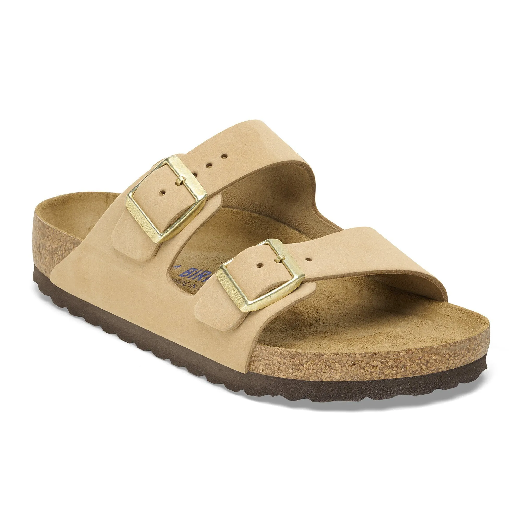 Summer Ready Shoes Breath Panel ARIZONA SOFT FOOTBED NUBUCK LEATHER - SANDCASTLE