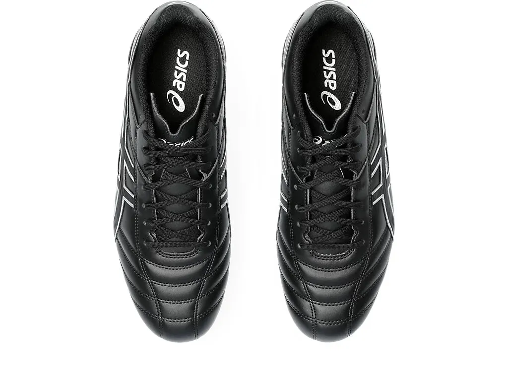 Asics Men's Lethal Speed Black/White Football Boots Ground Support ground contact