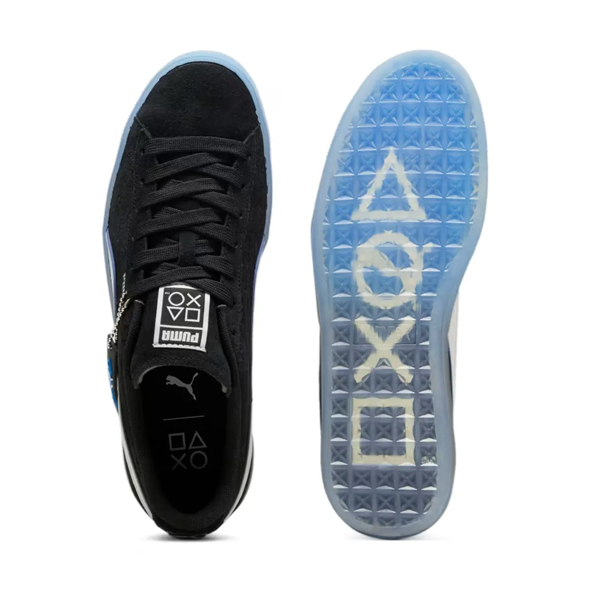   Playstation Suede 'Black Glacial Gray' Foam Lining Running Errands Smooth Soles