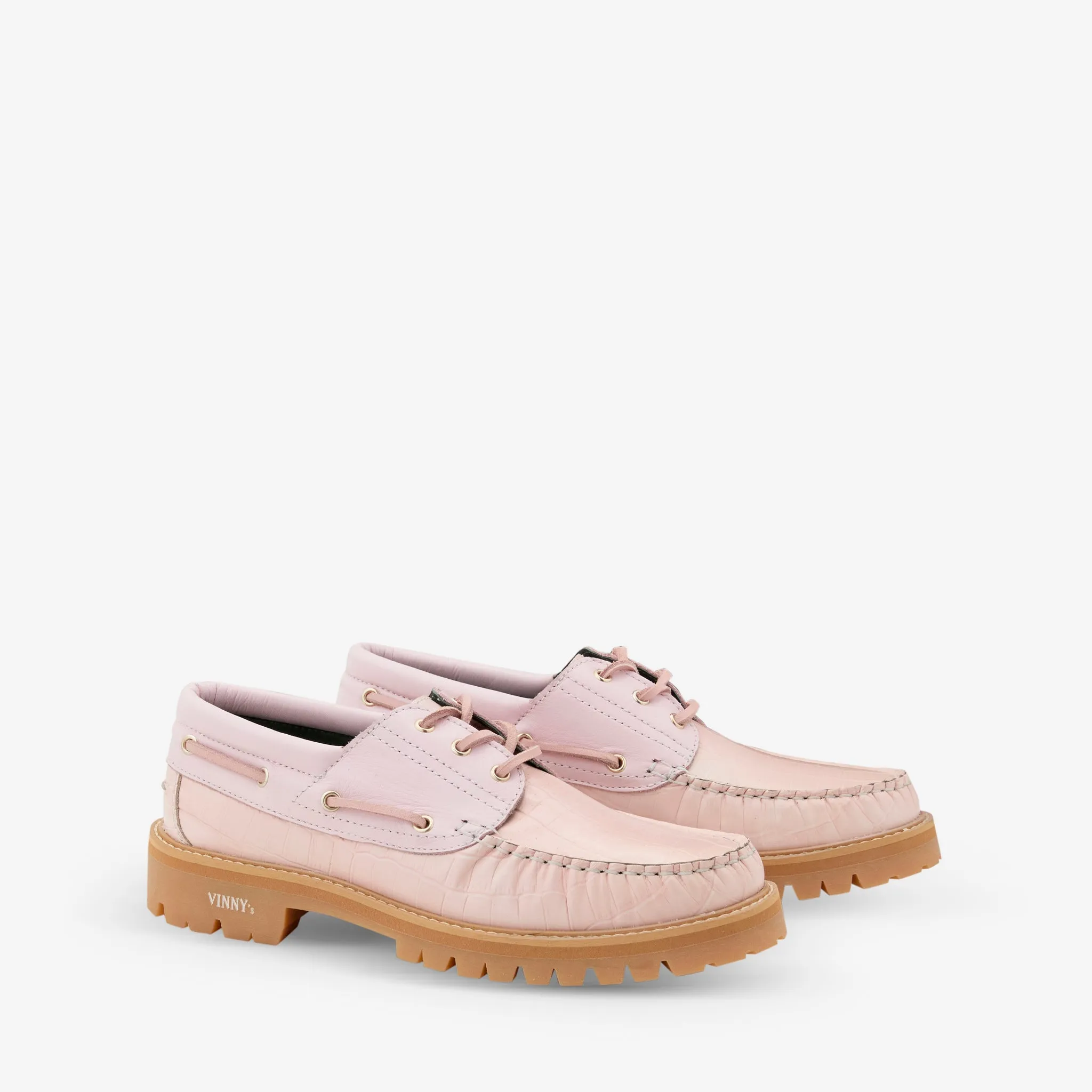 Aztec Two-Tone Boat Shoe Pink Daily Mood Ease Style