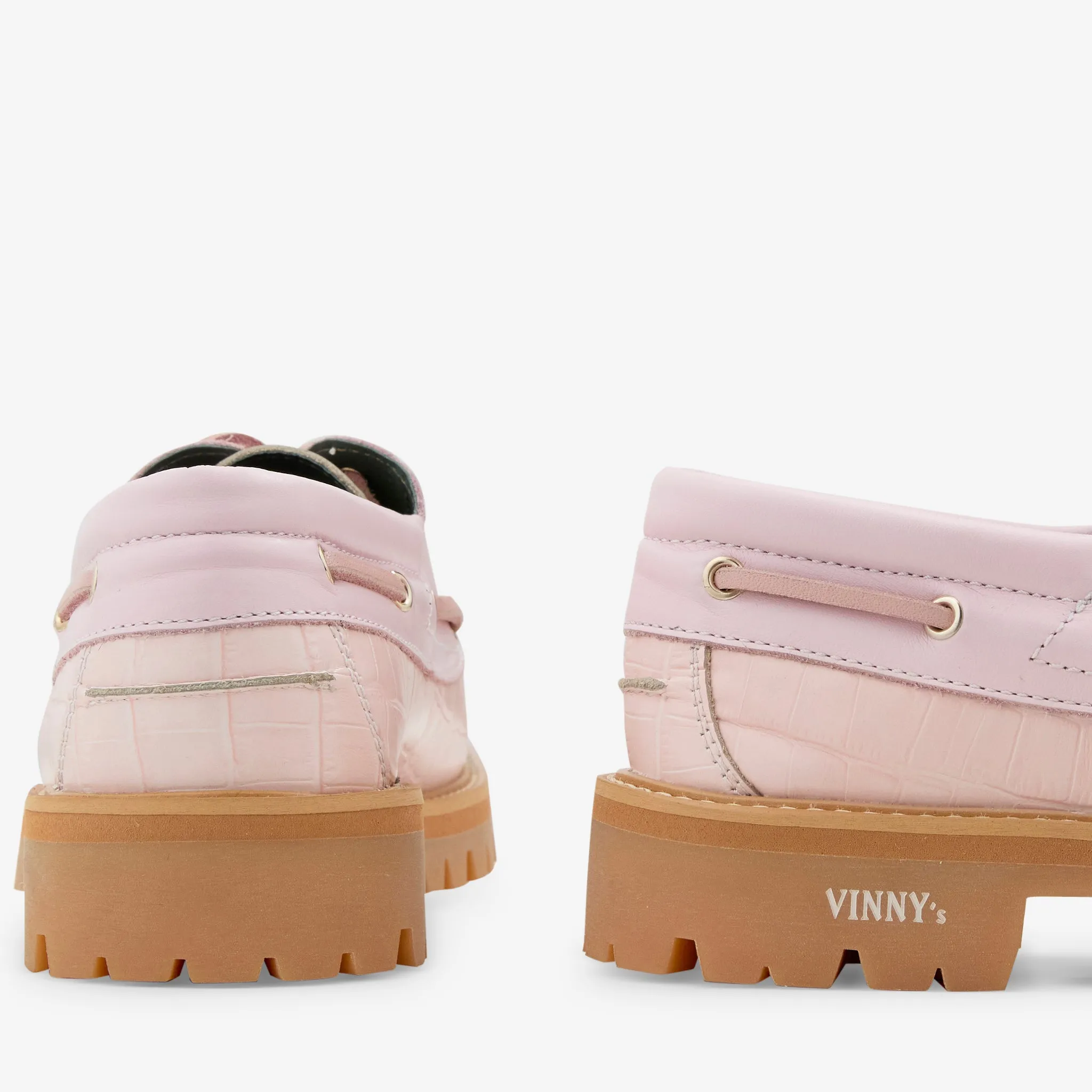 Street Mood Comfortable Design Shoes Aztec Two-Tone Boat Shoe Pink
