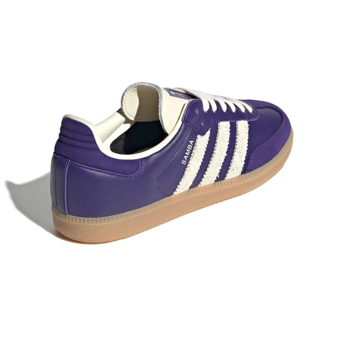 Wmns Samba OG 'Collegiate Purple Cream White' Street Run Fire Red