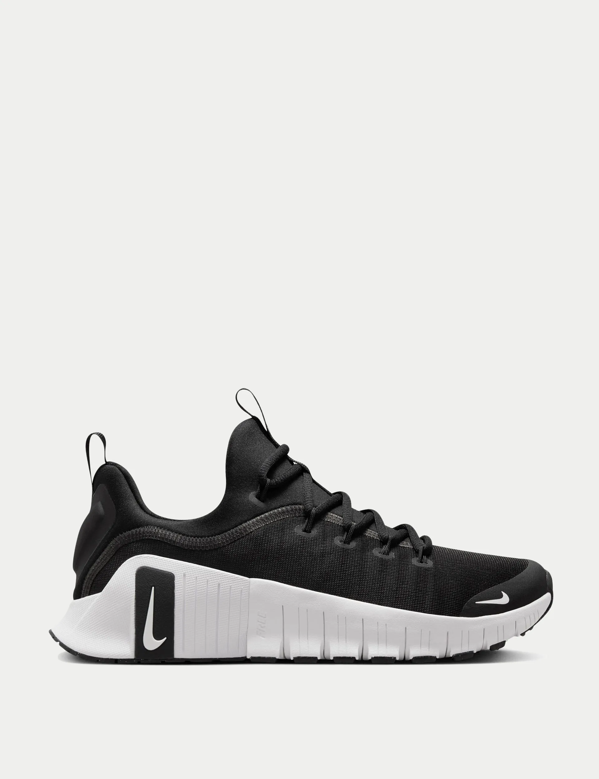 Shock Absorption Soles Free Metcon 6 Shoes - Black/White