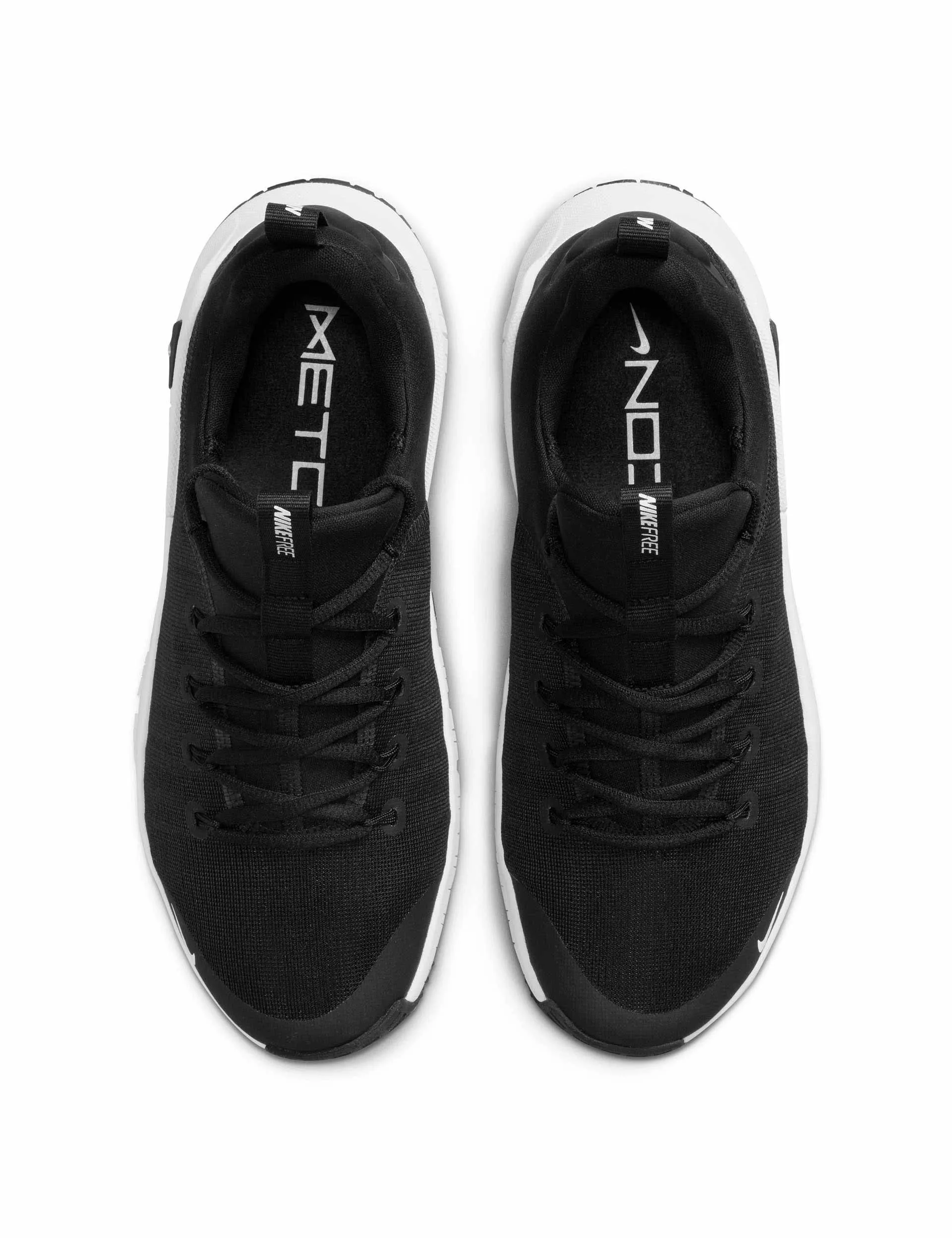 Free Metcon 6 Shoes - Black/White All Day Comfort Stable Heel