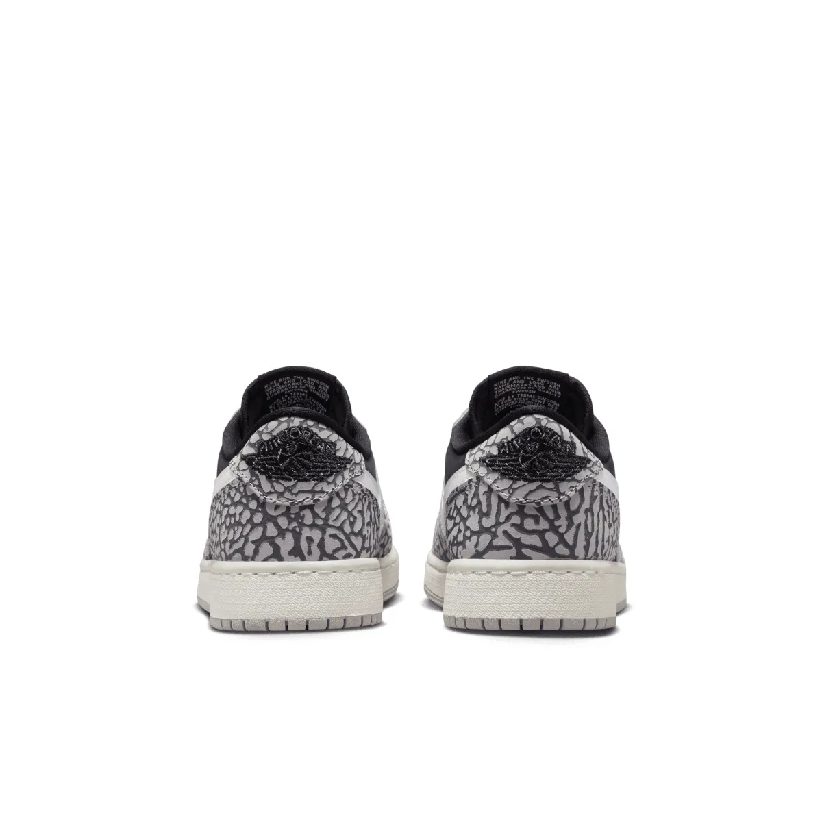 Waterproof Travel Light Kid's Air Jordan 1 Retro Low OG 'Black Elephant'
