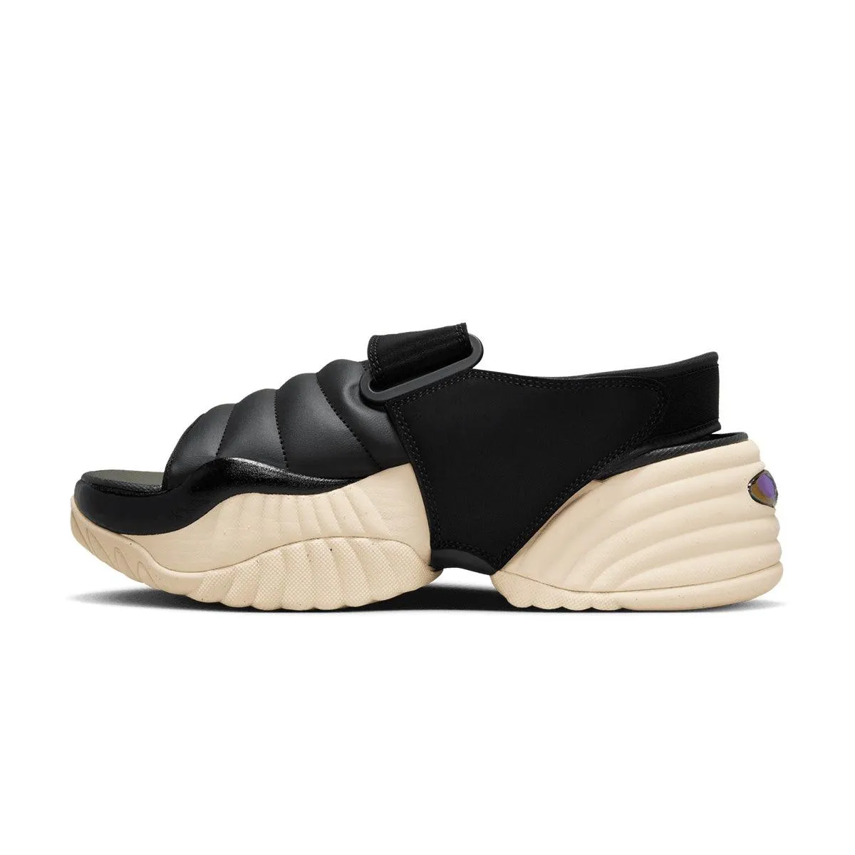 Wmns Air Adjust Force Sandal 'Black Vivid Purple' Core Flex