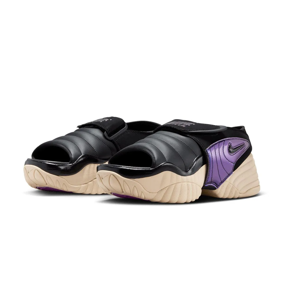Padded Formal Mode Wmns Air Adjust Force Sandal 'Black Vivid Purple'