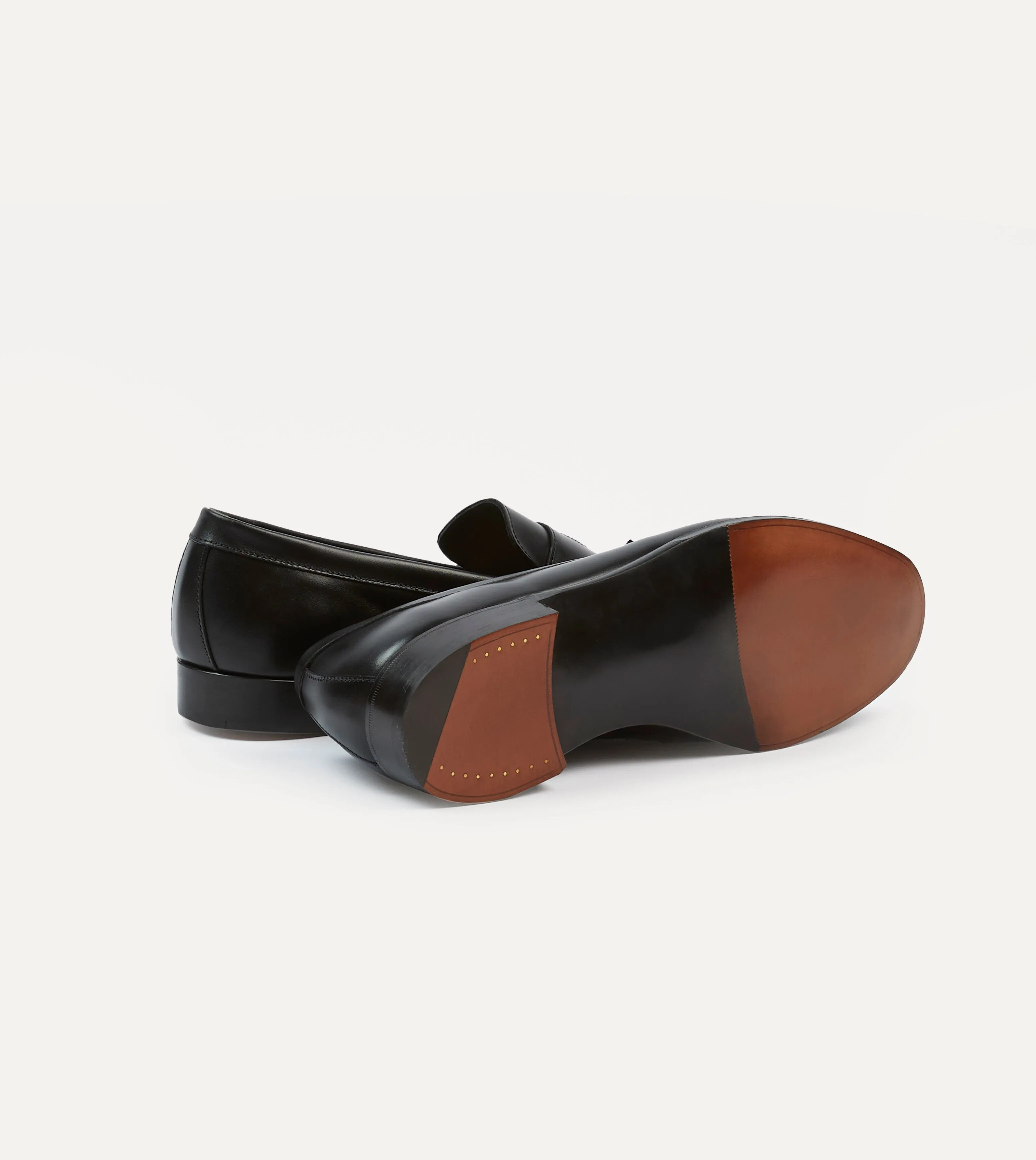sharpest windy - weather Black Calf Leather Charles Mk II Goodyear Welted Penny Loafer