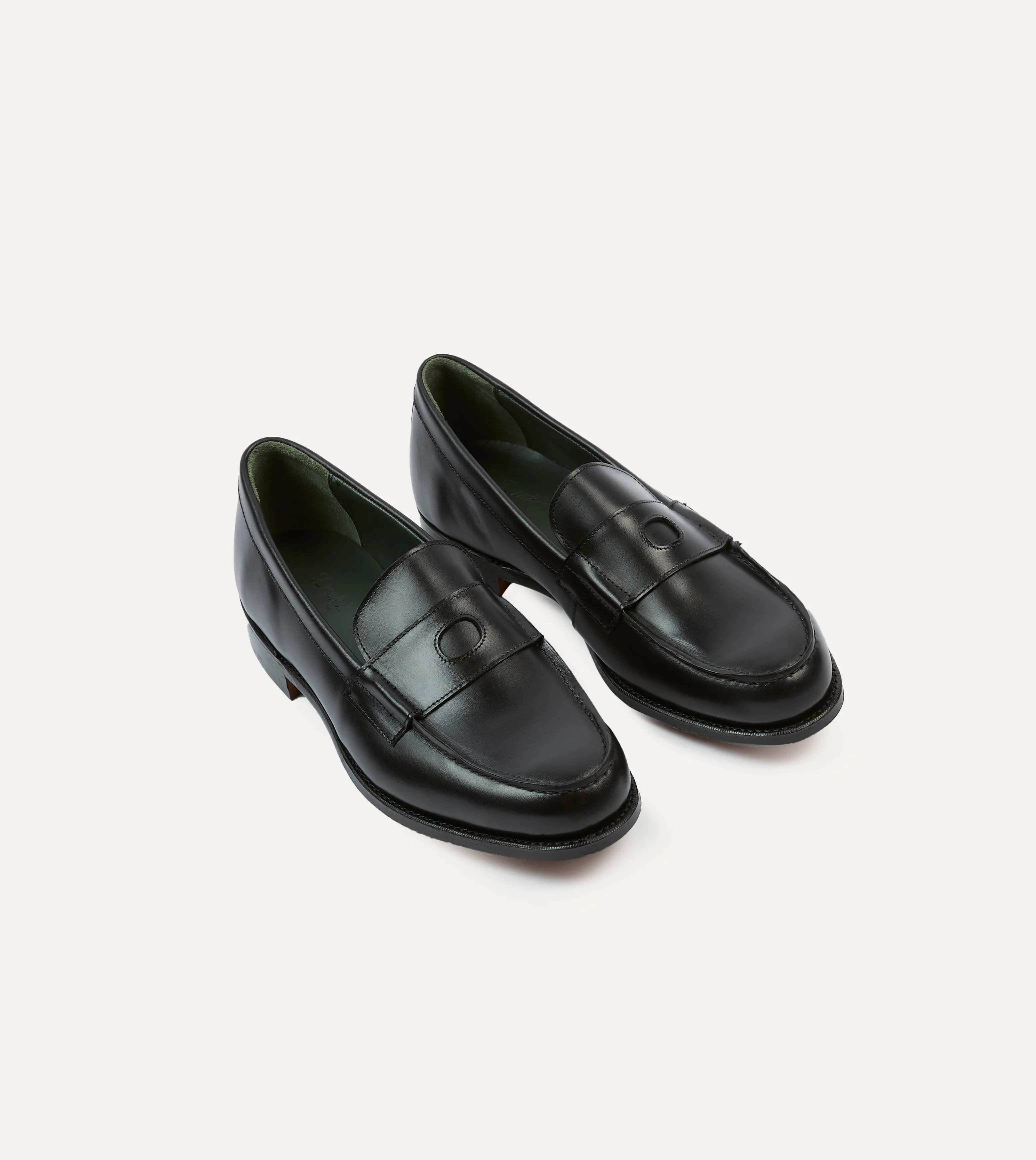 Fresh flexibility Black Calf Leather Charles Mk II Goodyear Welted Penny Loafer