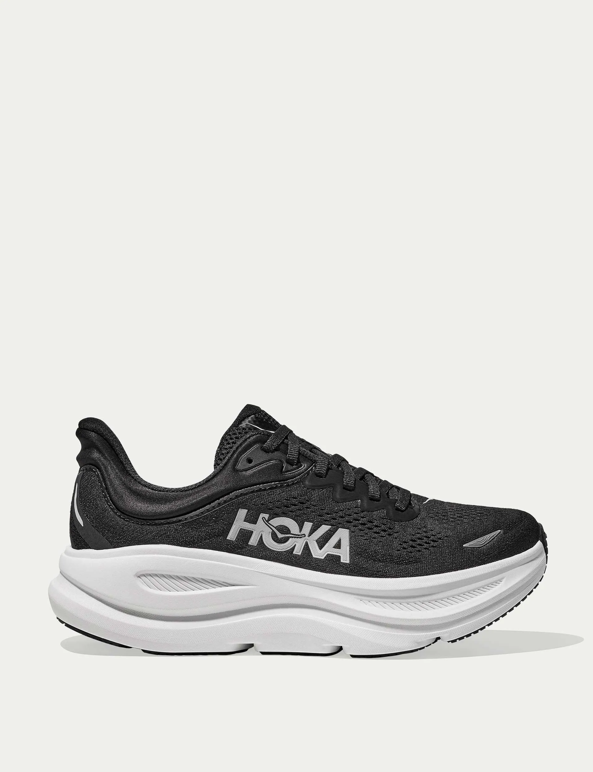 multi - density midsole shoes running for team goals Bondi 9 - Black/White