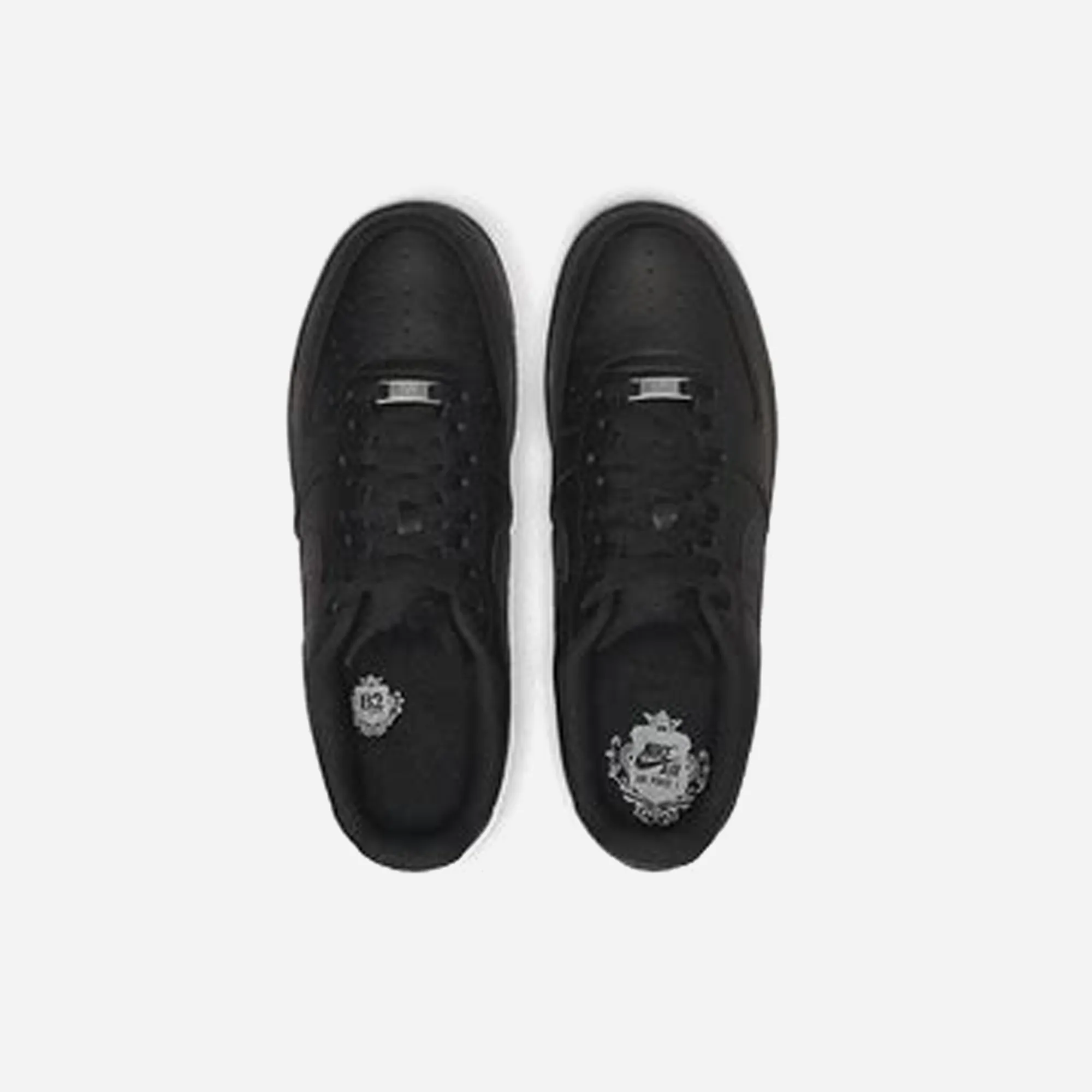 Nike Air Force 1 Low Stussy Black Minimal Style Heat Relief