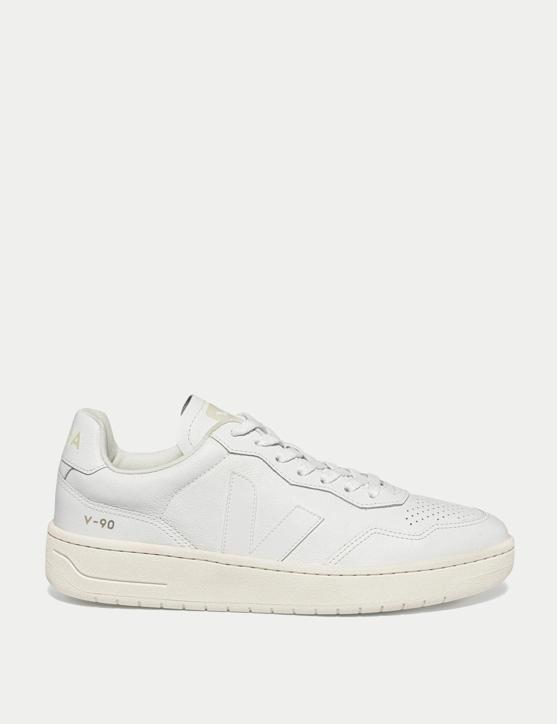 Square Toe V-90 Leather - White