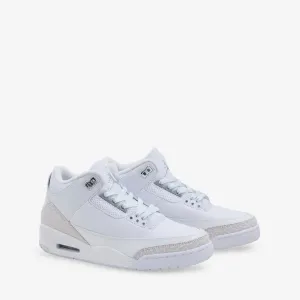 Urban Trek weekend use Air Jordan 3 Retro 'Pure Money' White | Metallic Silver | White