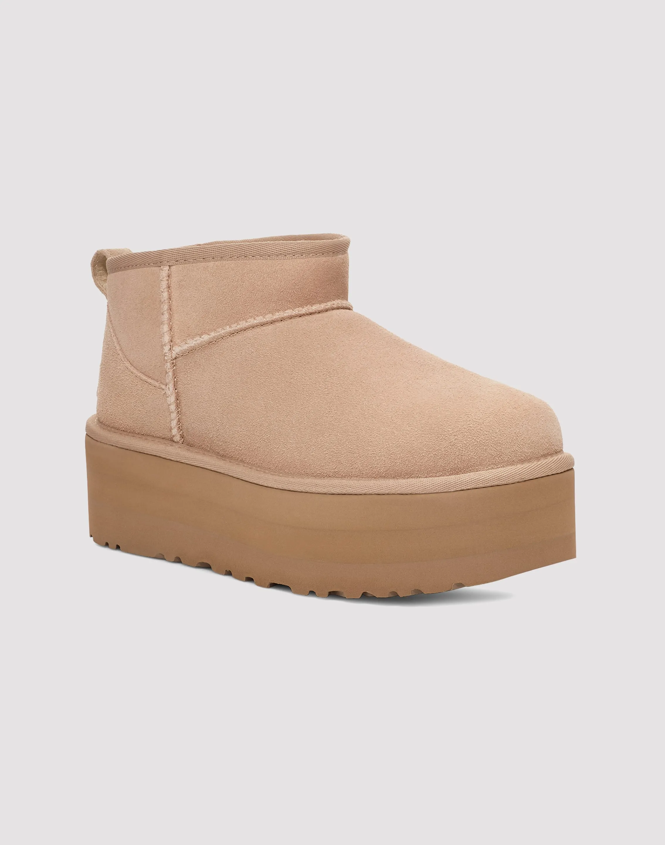 UGG Classic Ultra Mini Platform "Sand" Boot Sleek Footwear