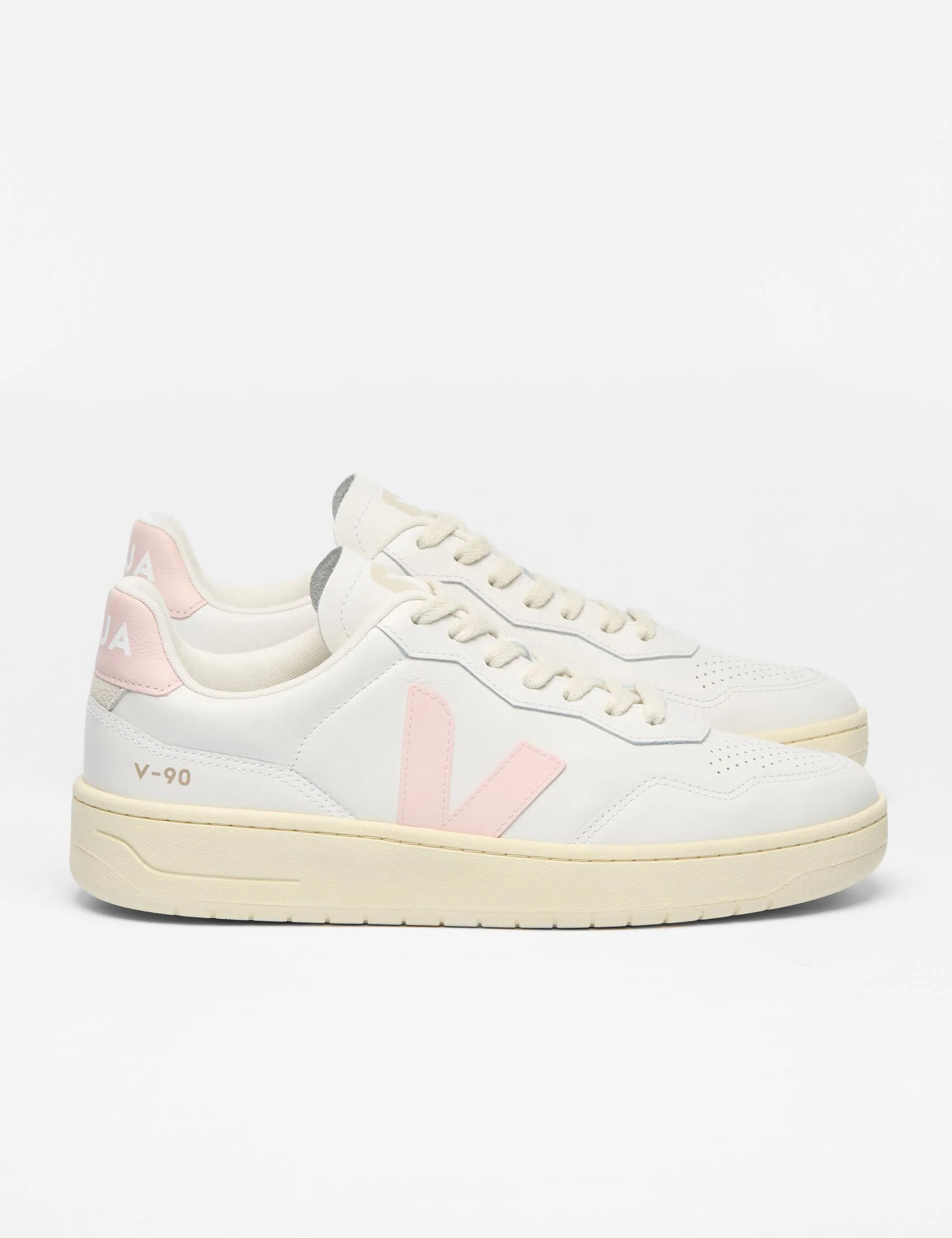 V-90 Leather - White Petale Torsion Response Unit Comfortable Soles