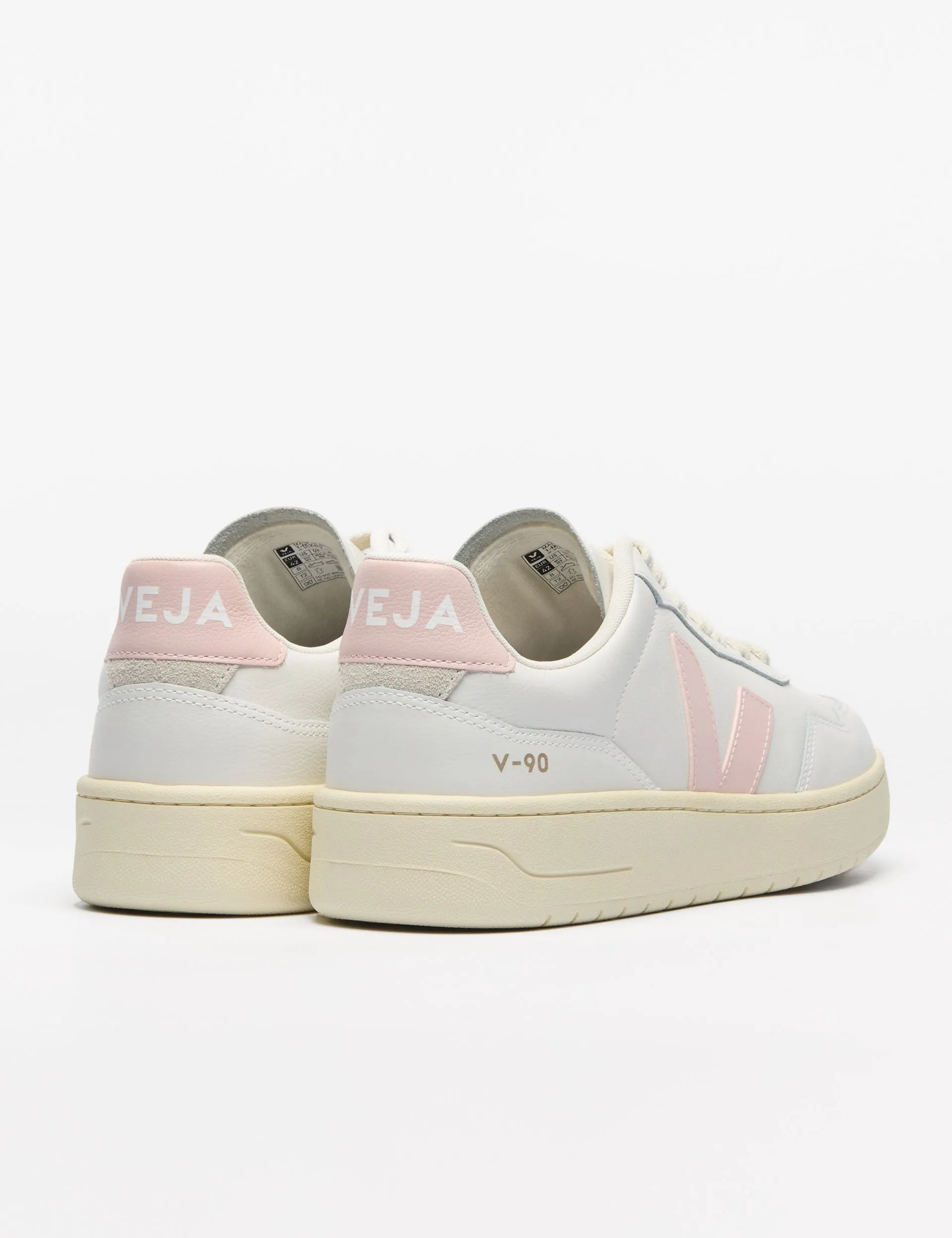 V-90 Leather - White Petale Warm Liner Soft Step Design