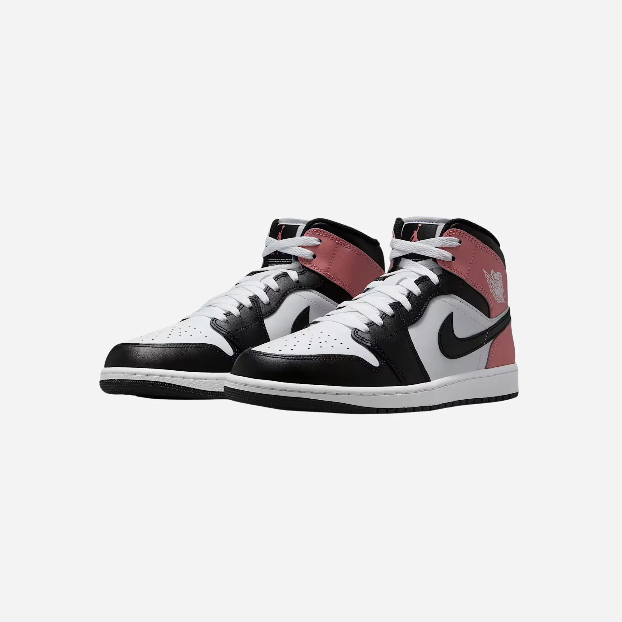 Collapsible Heel Durable Overlay Nike Air Jordan 1 Mid Rust Pink