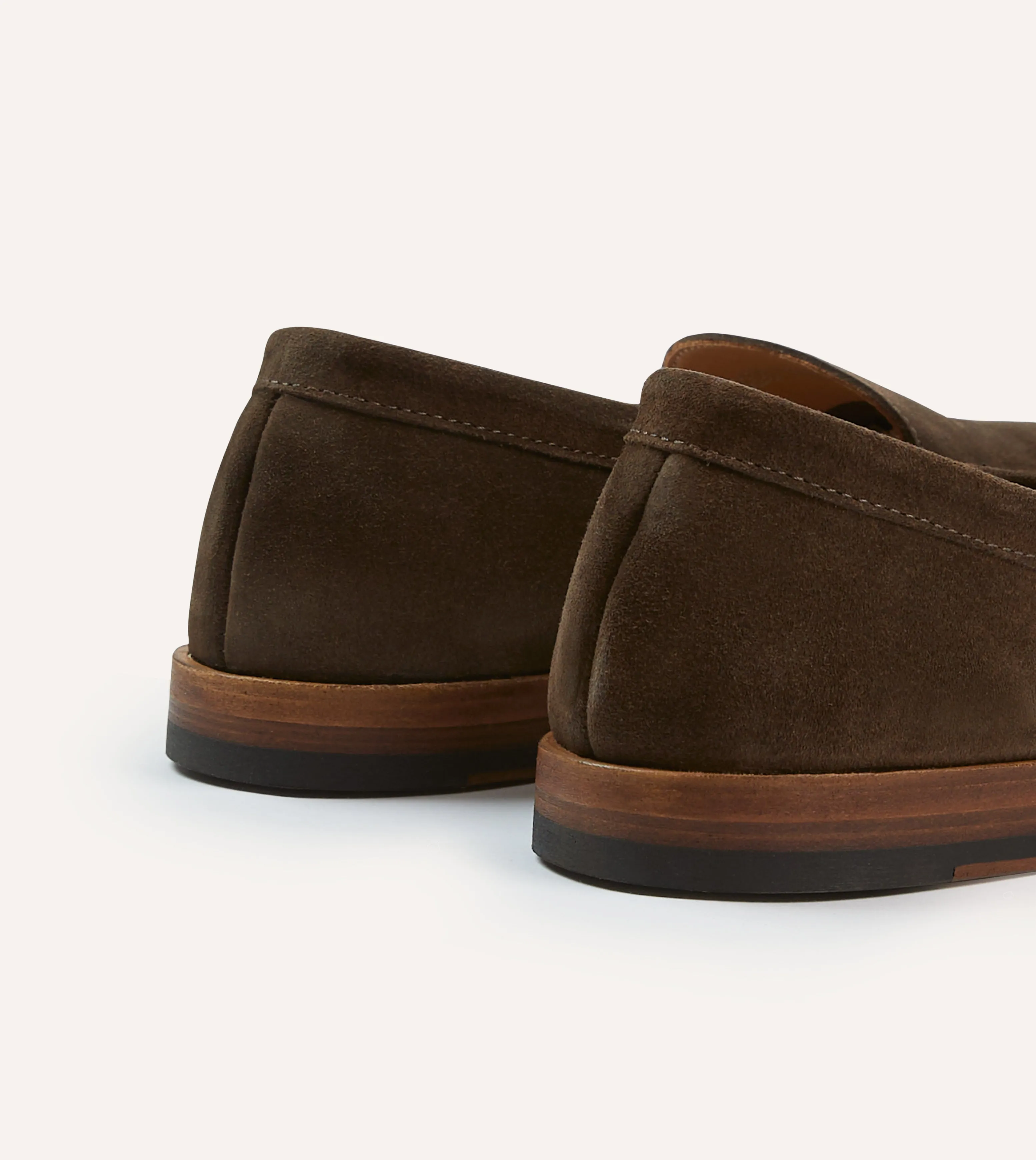 Brown Suede Henri Summer Loafer most adjustable Non-marking sole
