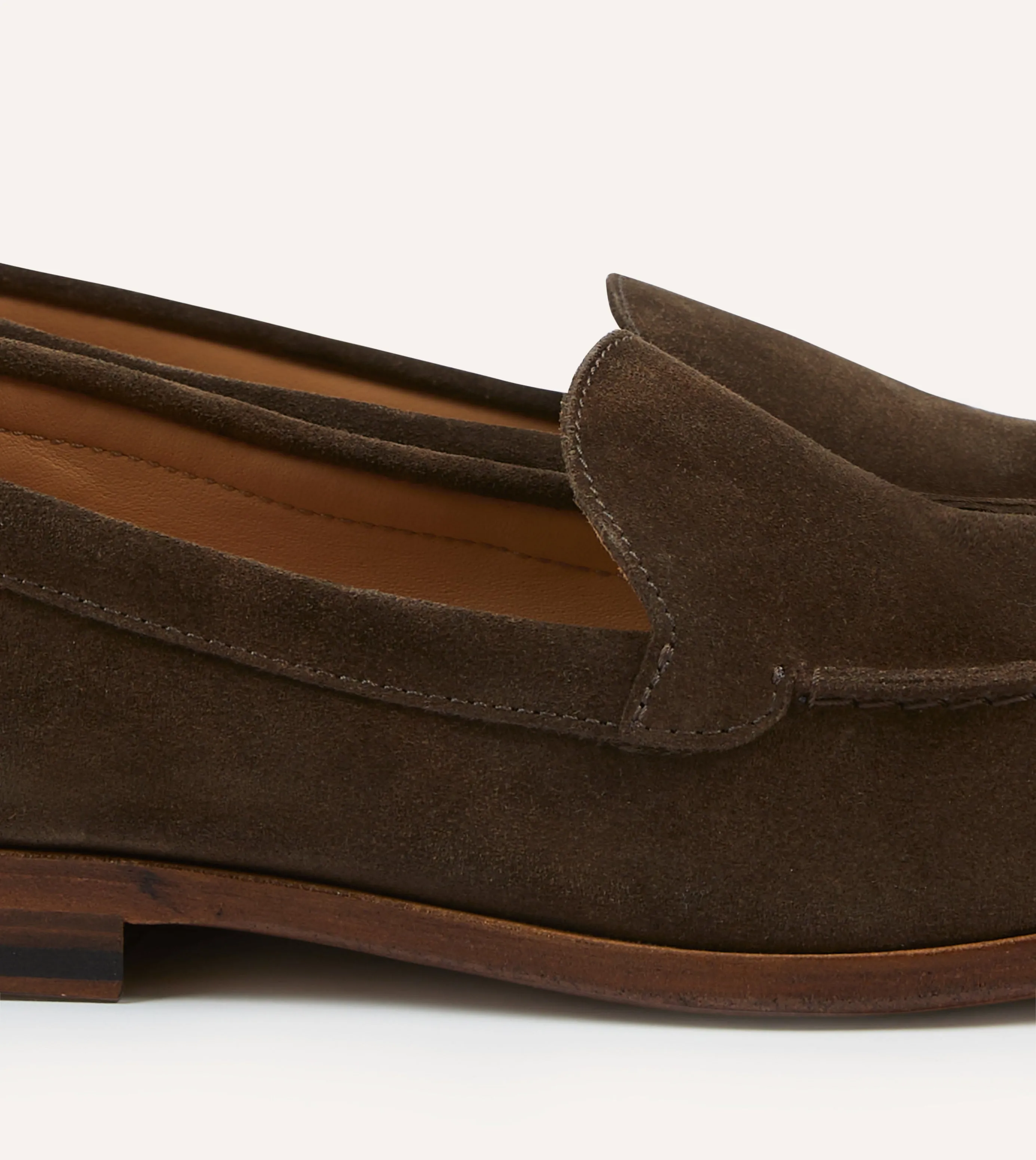 teenagers' kids' models Brown Suede Henri Summer Loafer