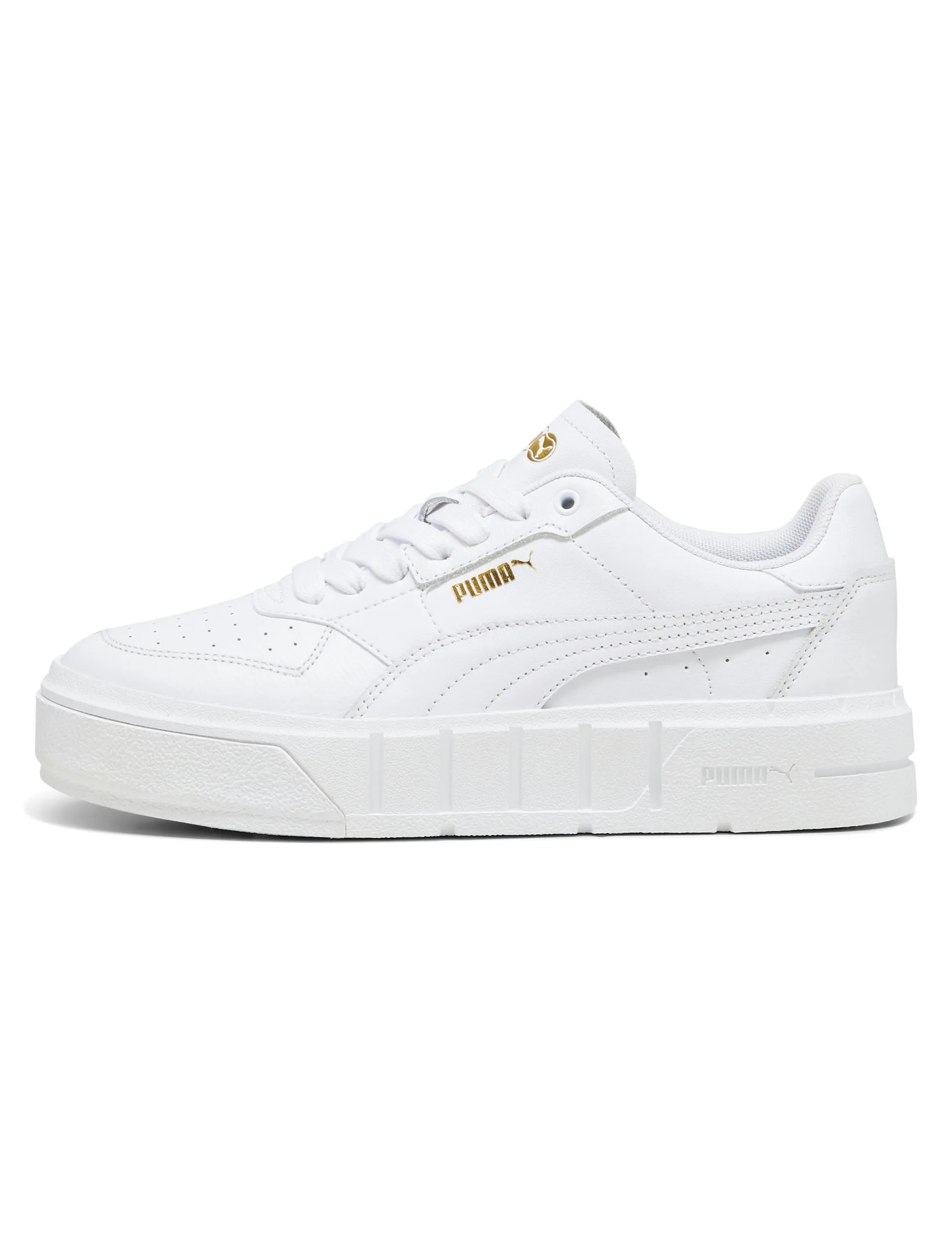 Neutral Stance Platform Cali Court Leather Sneakers - White
