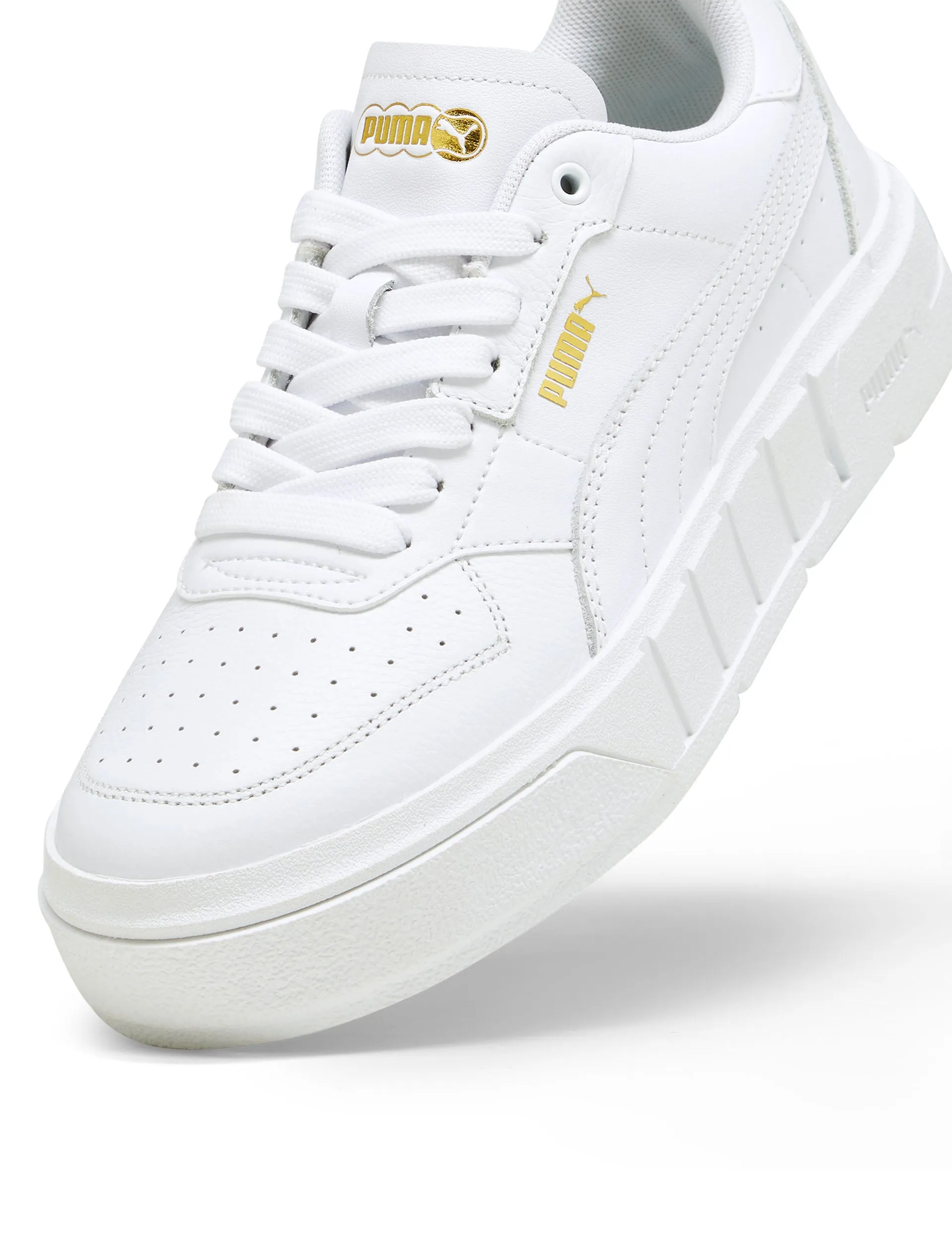 Cali Court Leather Sneakers - White Premium Comfort