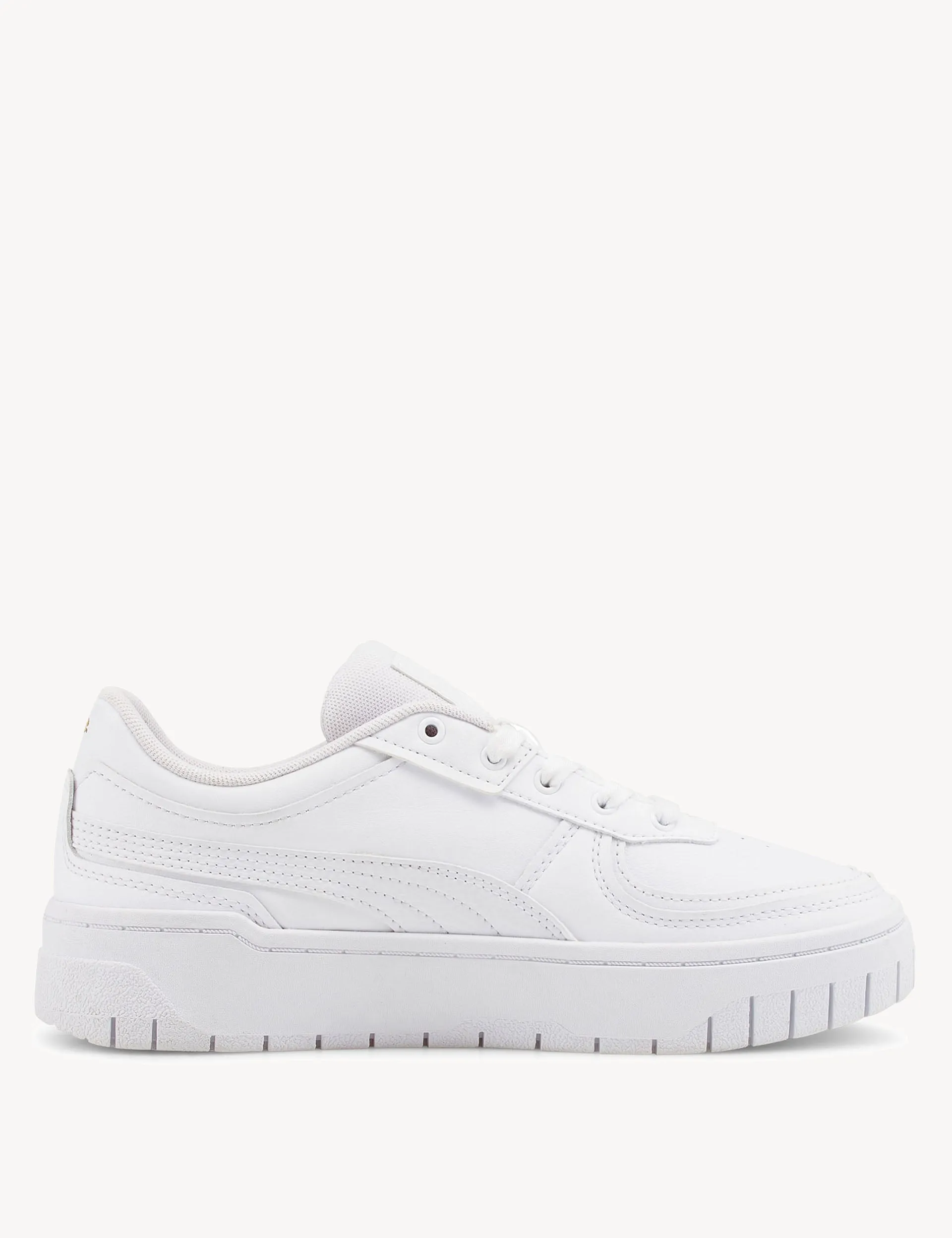 Cali Dream Leather Sneakers - White Reinforced Eyelets