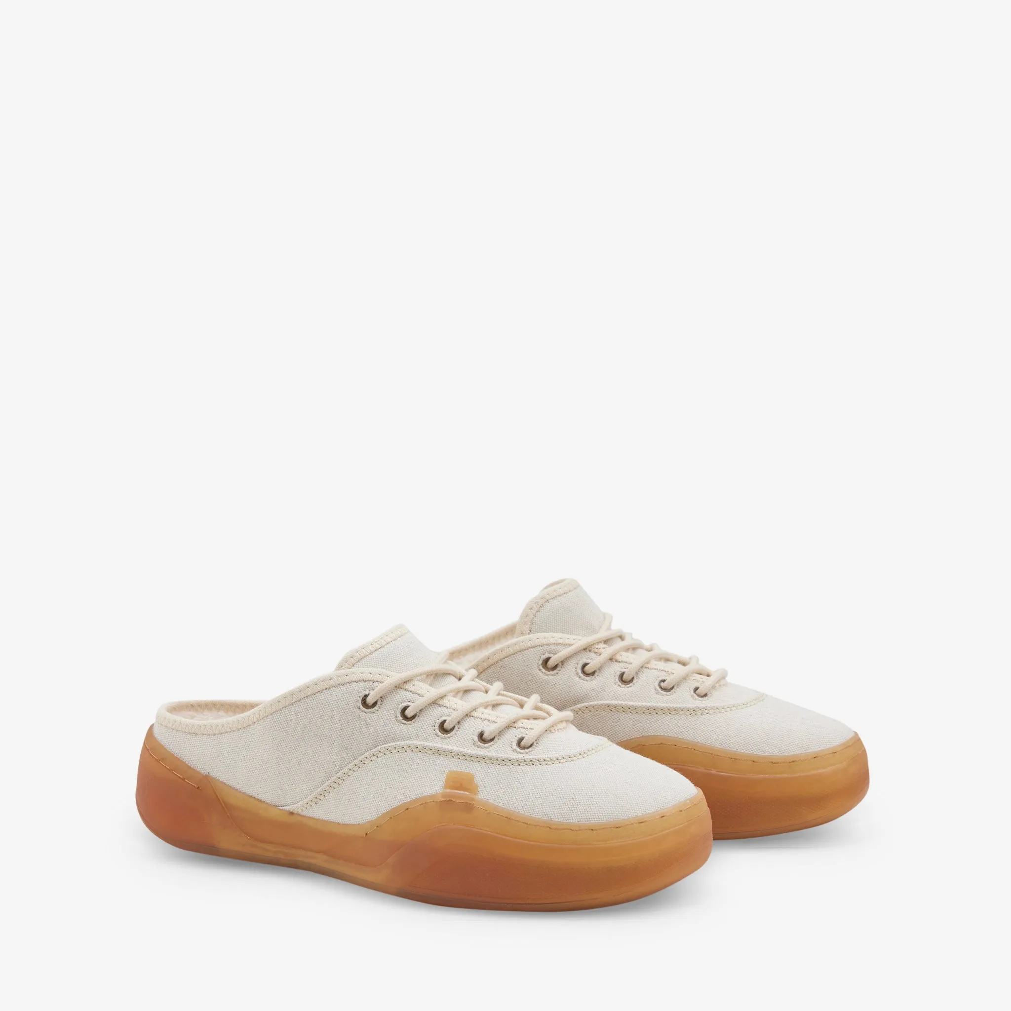 Natural Form Home Leisure Camino Low Skate Mule Dirty White