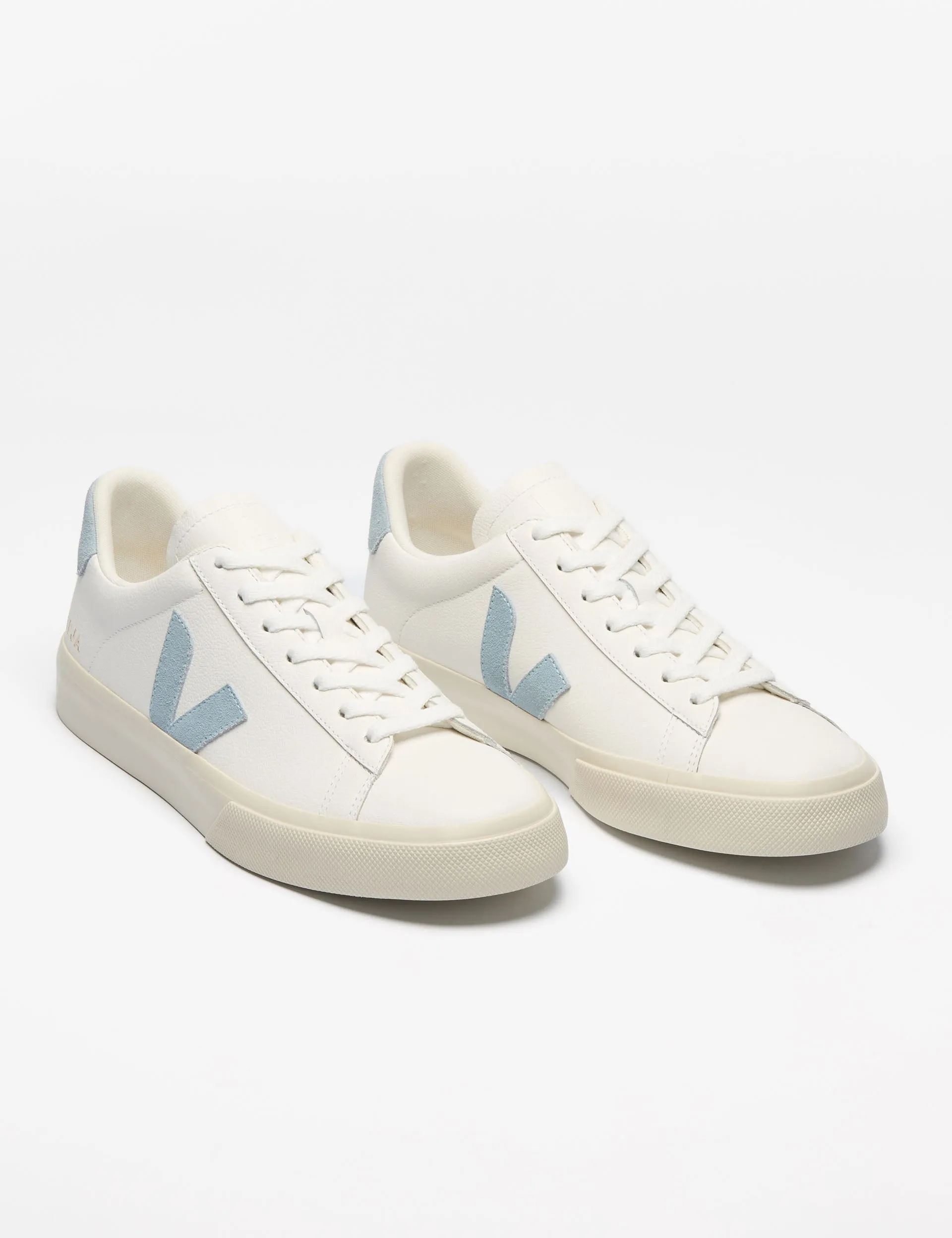 High arch support Casual Look Campo Leather - White Steel