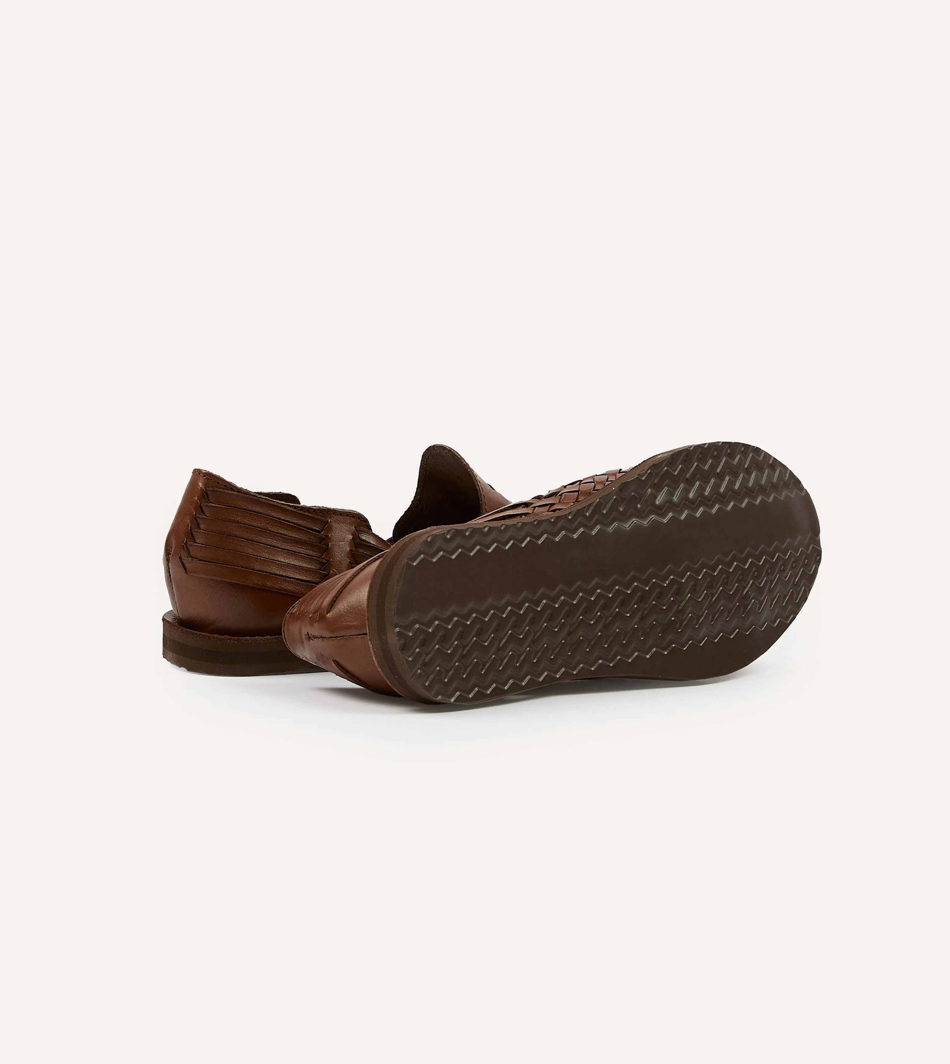 Chamula Brown Cancun Woven Sandal Low - cost multi-color