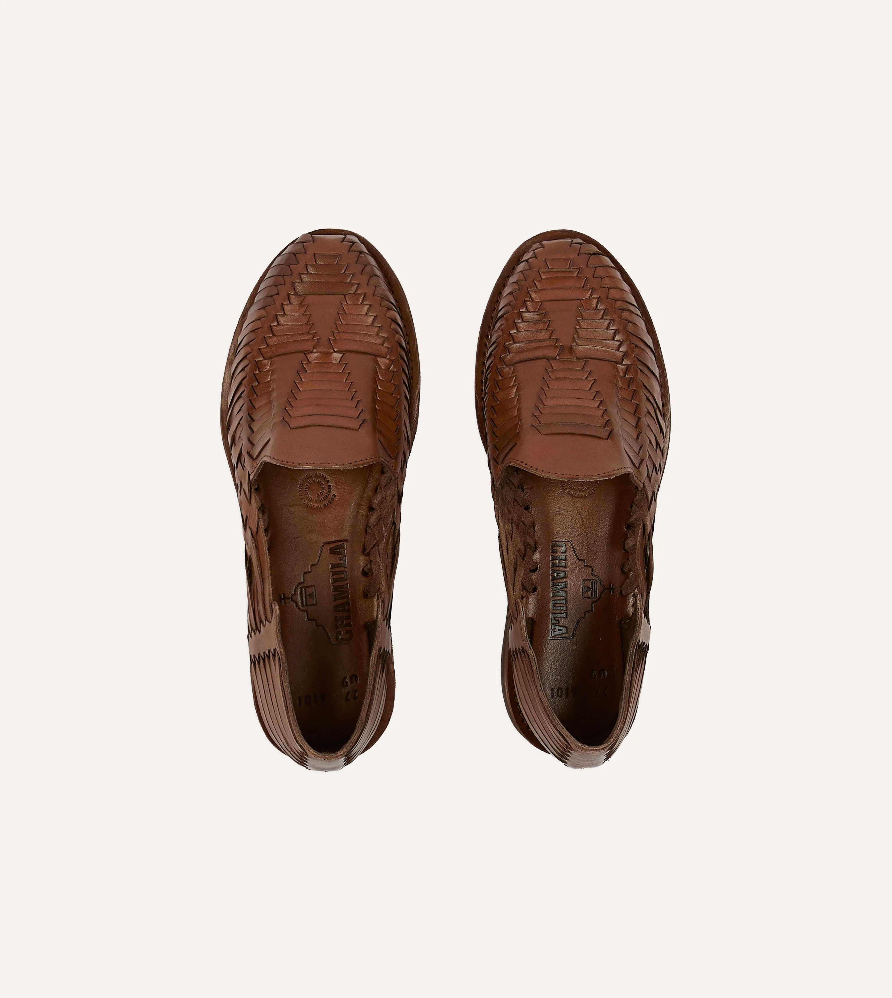 Working Chamula Brown Cancun Woven Sandal