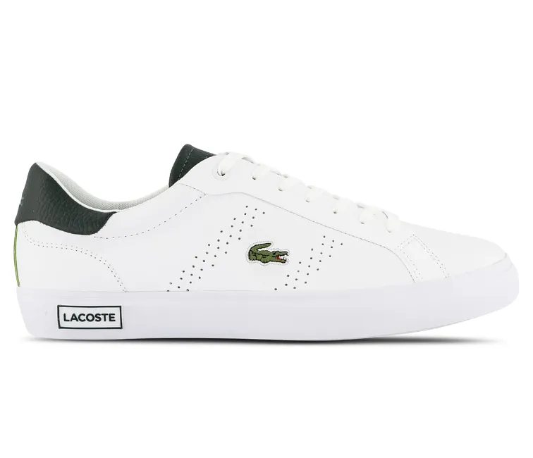 Men's Lacoste Powercourt 2.0 123 1 SMA (White/Dark Green) Step Stable Outdoor shoes