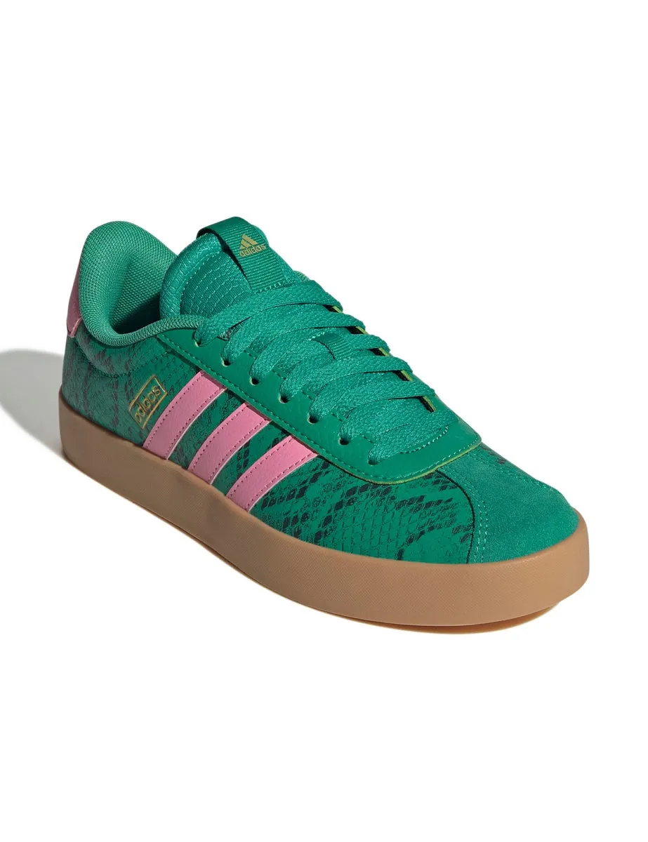 Light Grip Low Top Style VL Court 3.0 Shoes - Court Green/Bliss Pink/Gold Metallic