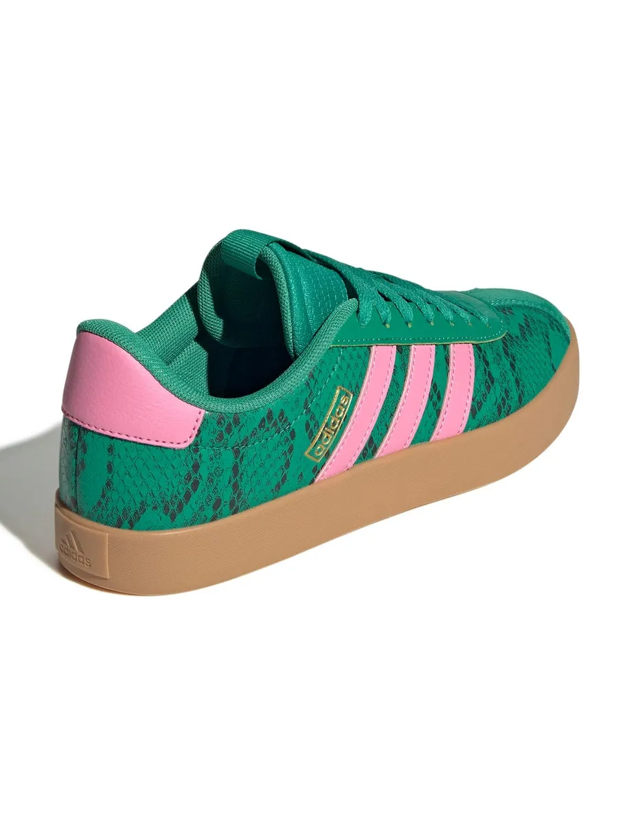 VL Court 3.0 Shoes - Court Green/Bliss Pink/Gold Metallic SoftSole Vine Hike