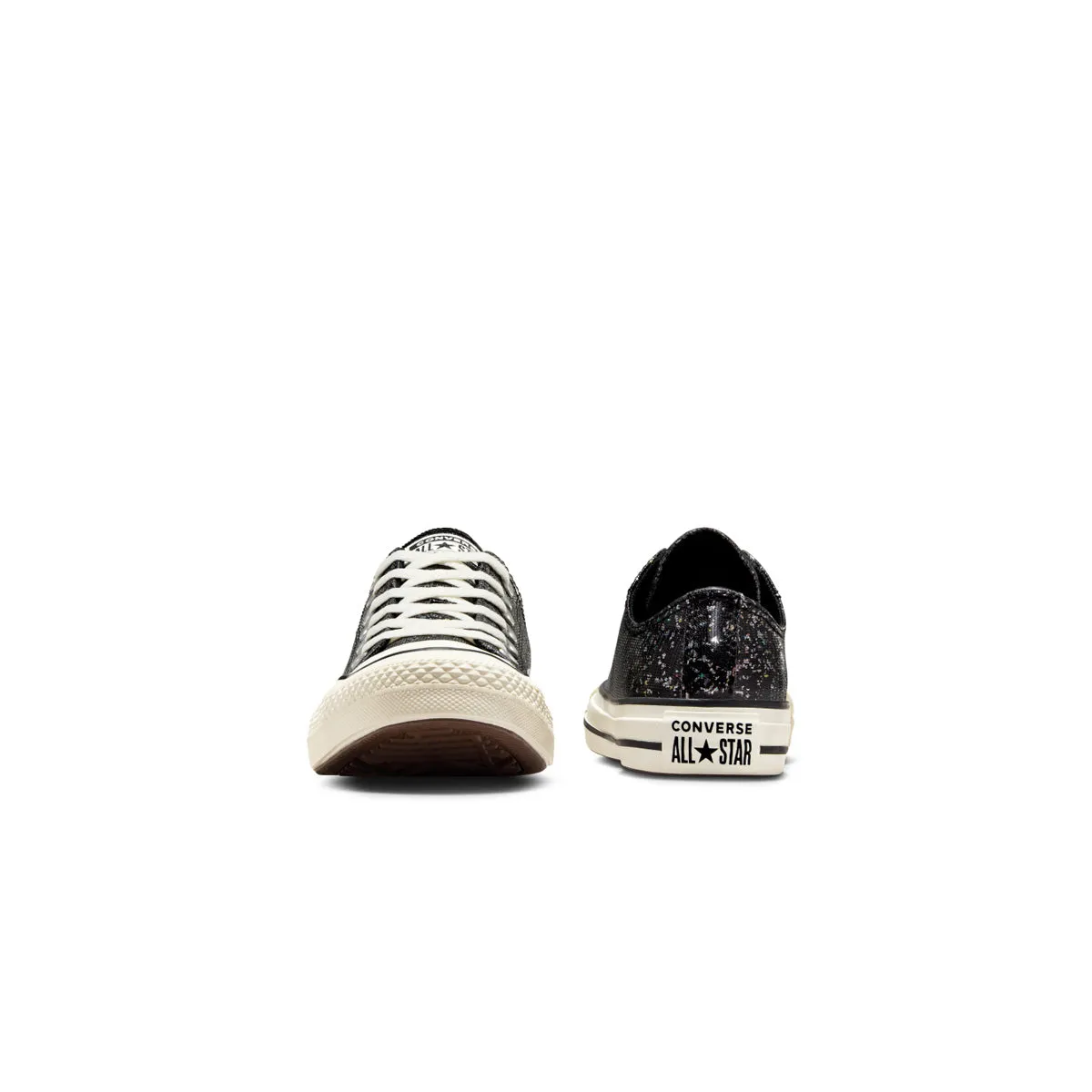 Chuck Taylor All Star Low Top 'Glitter' Pure Black Stable base