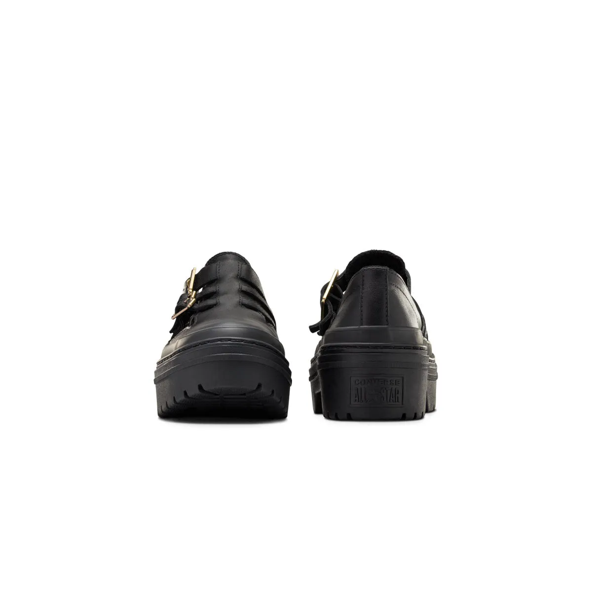 Chuck Taylor All Star Lugged Heel Mary Jane Platform 'Black Gold' Waterproof Daily Walk Sport Edge