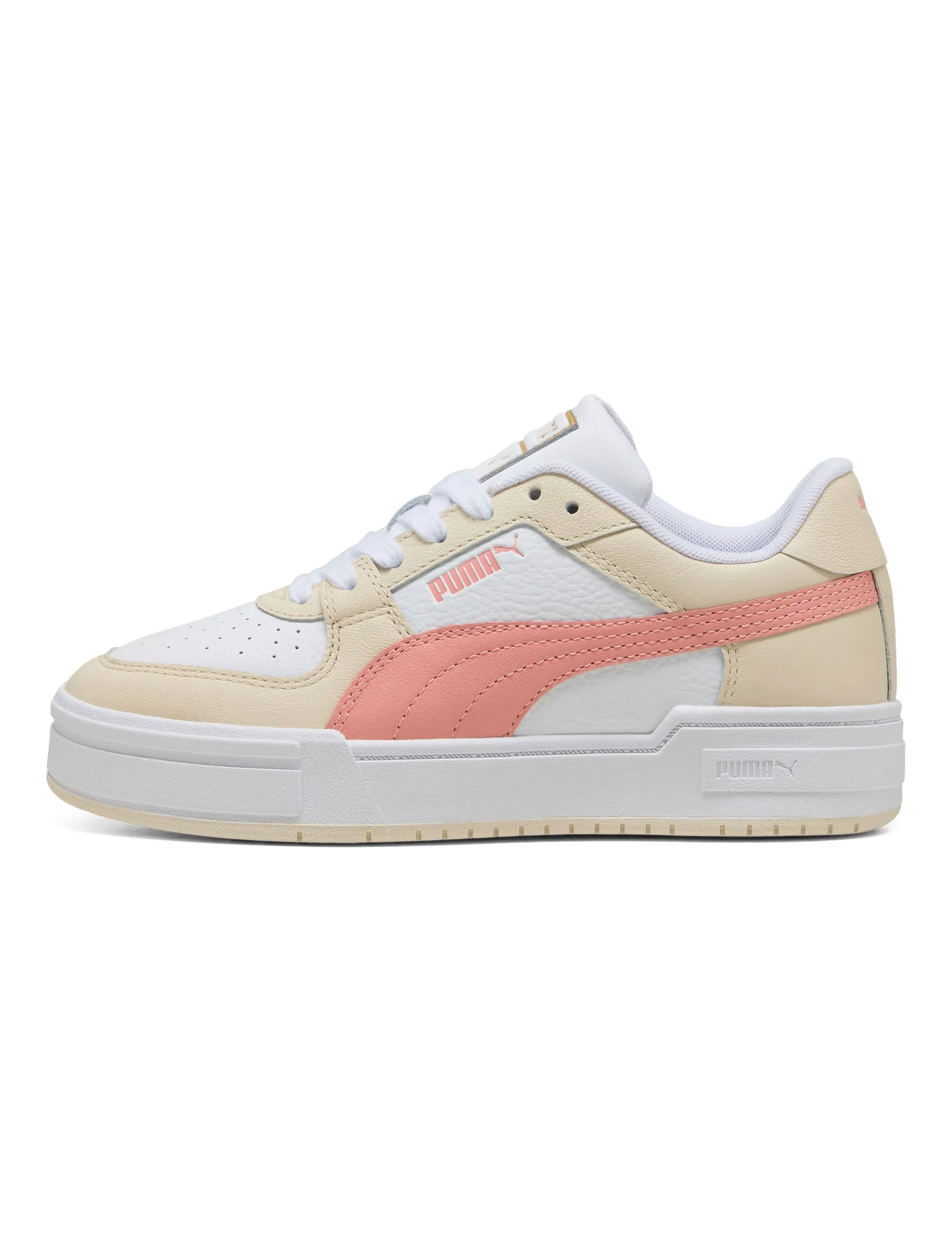 CA Pro Classic II Sneakers - White/Alpine Snow/Pink Fruit Balance Motion Breathable Jacquard Weave