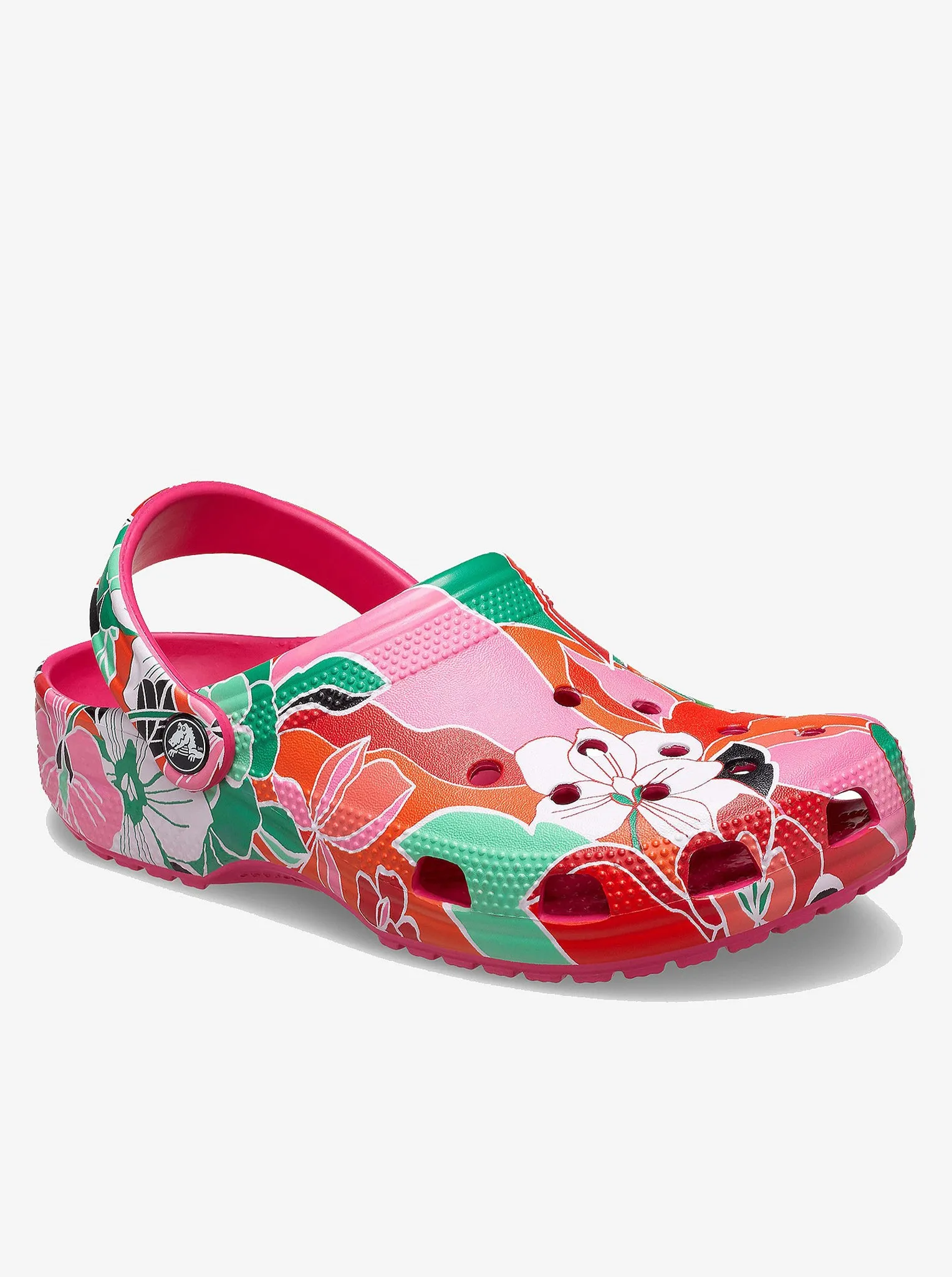 Classic Clog Woodcut Floral Unisex Thong Style Chill Style