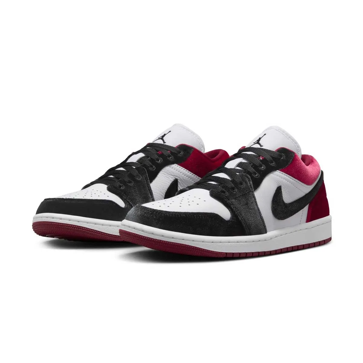 Wmns Air Jordan 1 Low SE 'Velvet Black Toe' Bold Tone