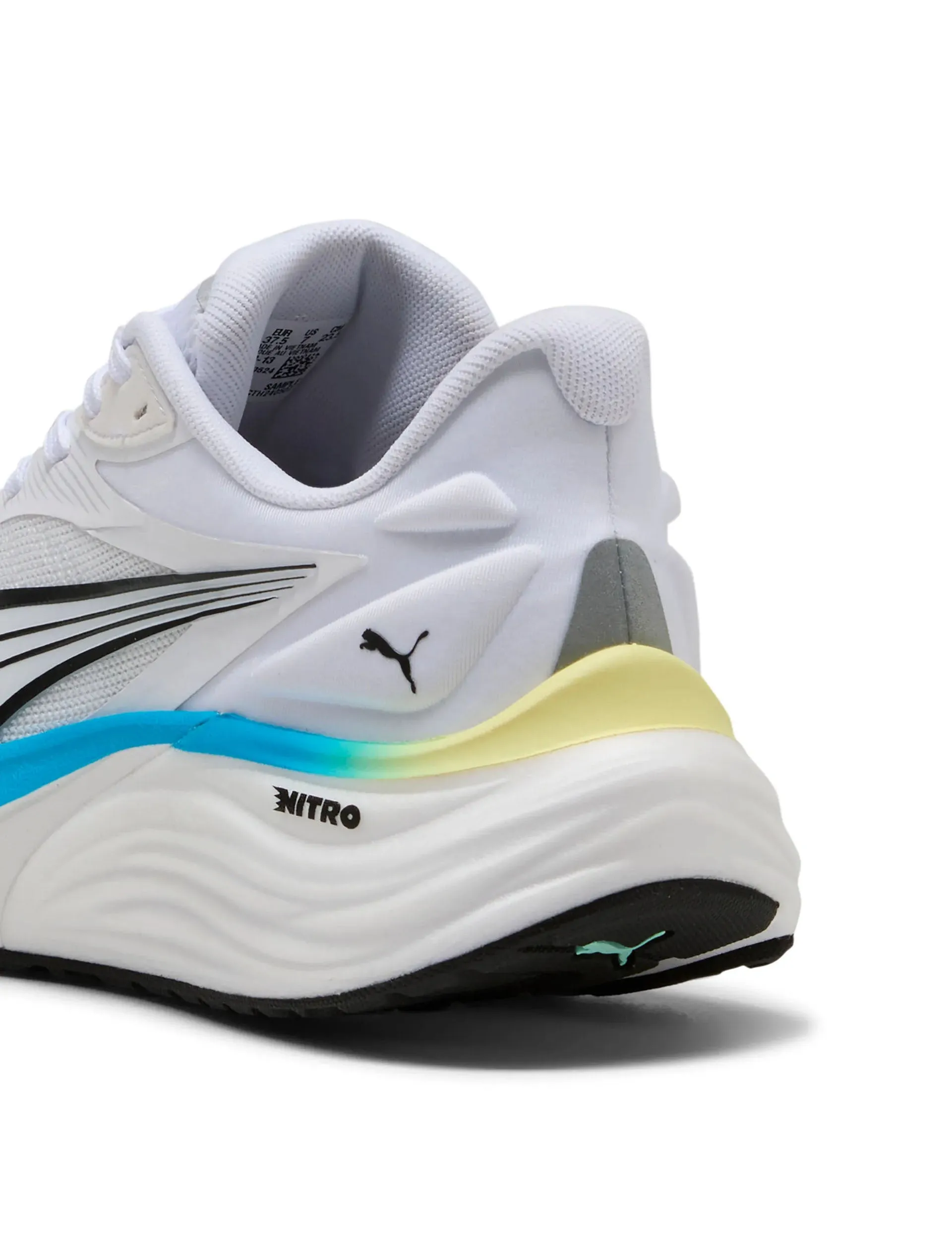 Electrify NITRO 4 Running Shoes - White/Mint Melt/Speed Blue Lace Comfort Core Fitness