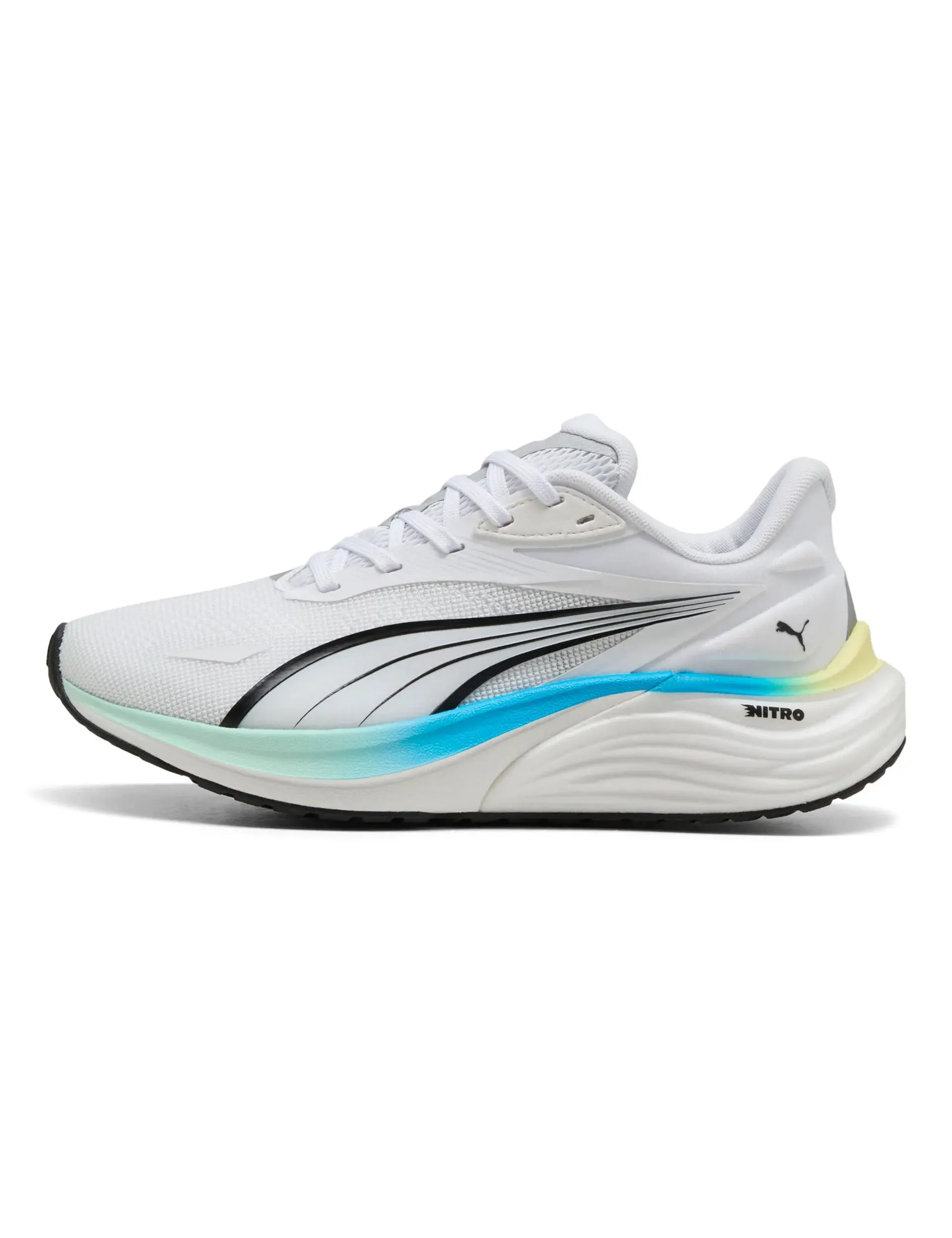 Electrify NITRO 4 Running Shoes - White/Mint Melt/Speed Blue Charity run
