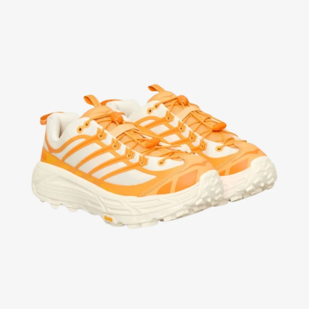 mens hoka mafate three2 (sun coral/alabaster) Reinforced Seams