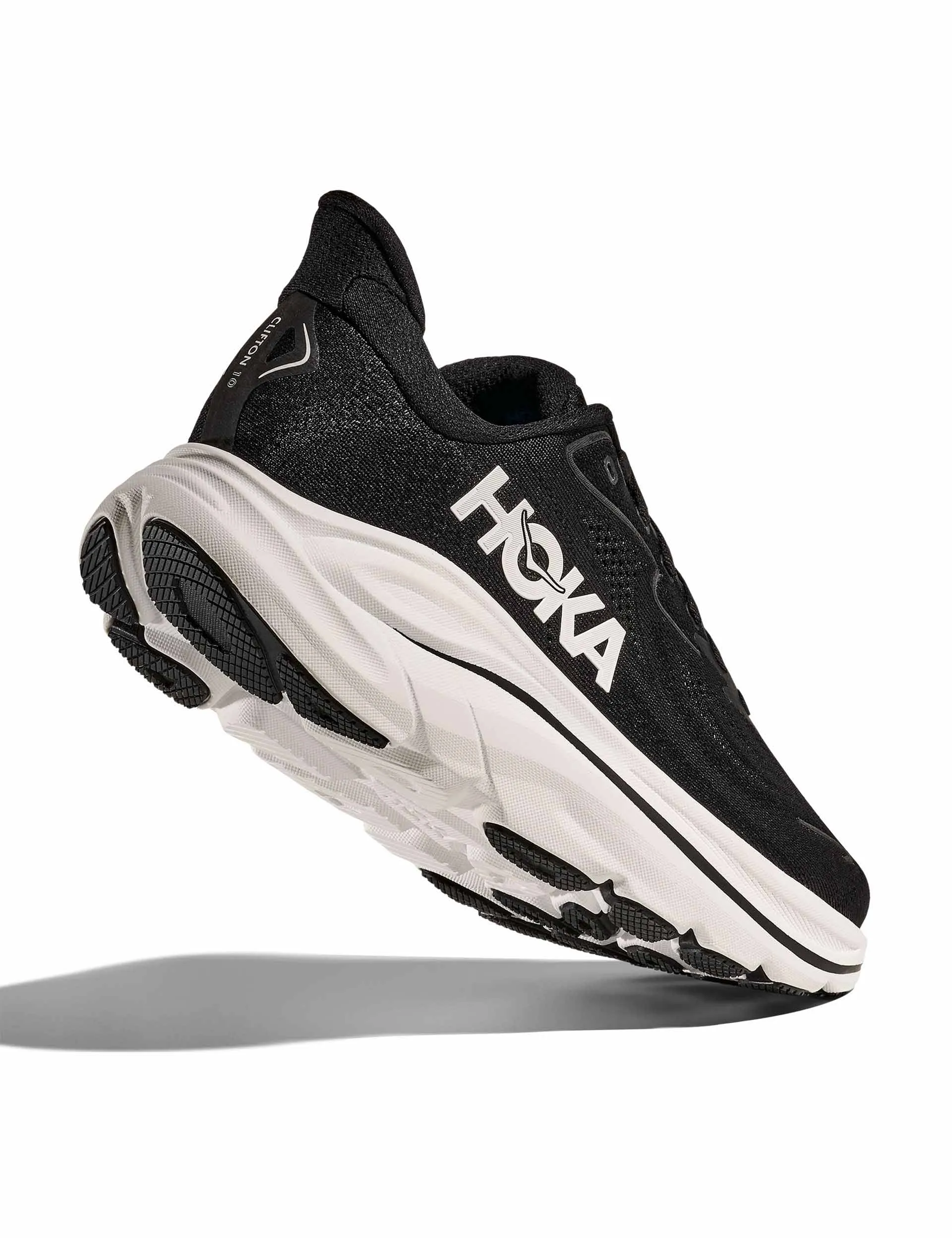 Ankle Support banked track running option Clifton 10 Wide - Black/White