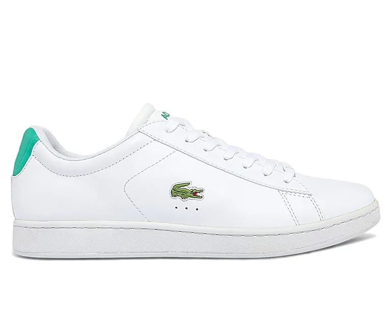 Men's Lacoste Carnaby Evo 0722 1 (White/Green) Comfortable Footwear