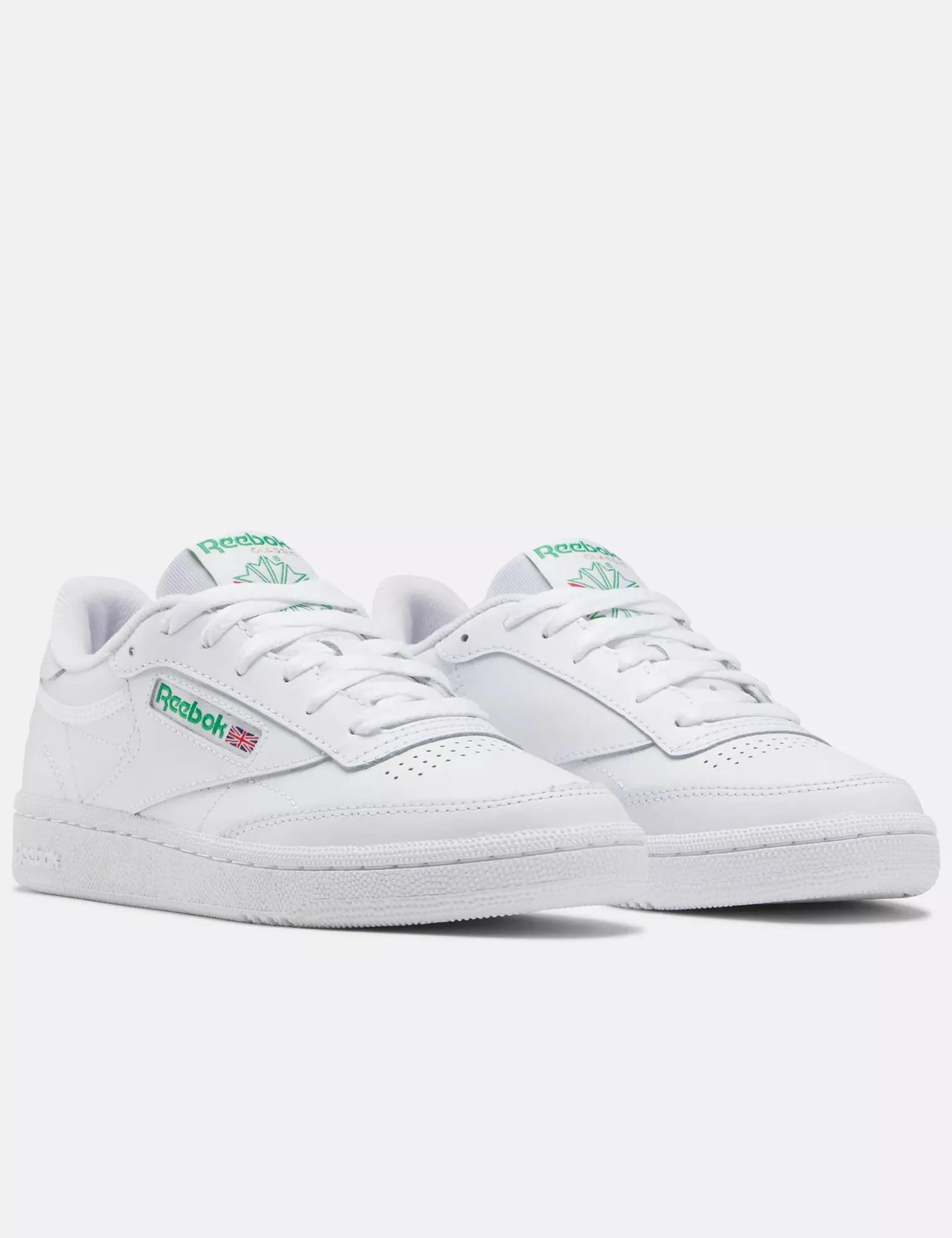 Club C 85 Shoes - Cloud White/Glen Green duathlon running gear