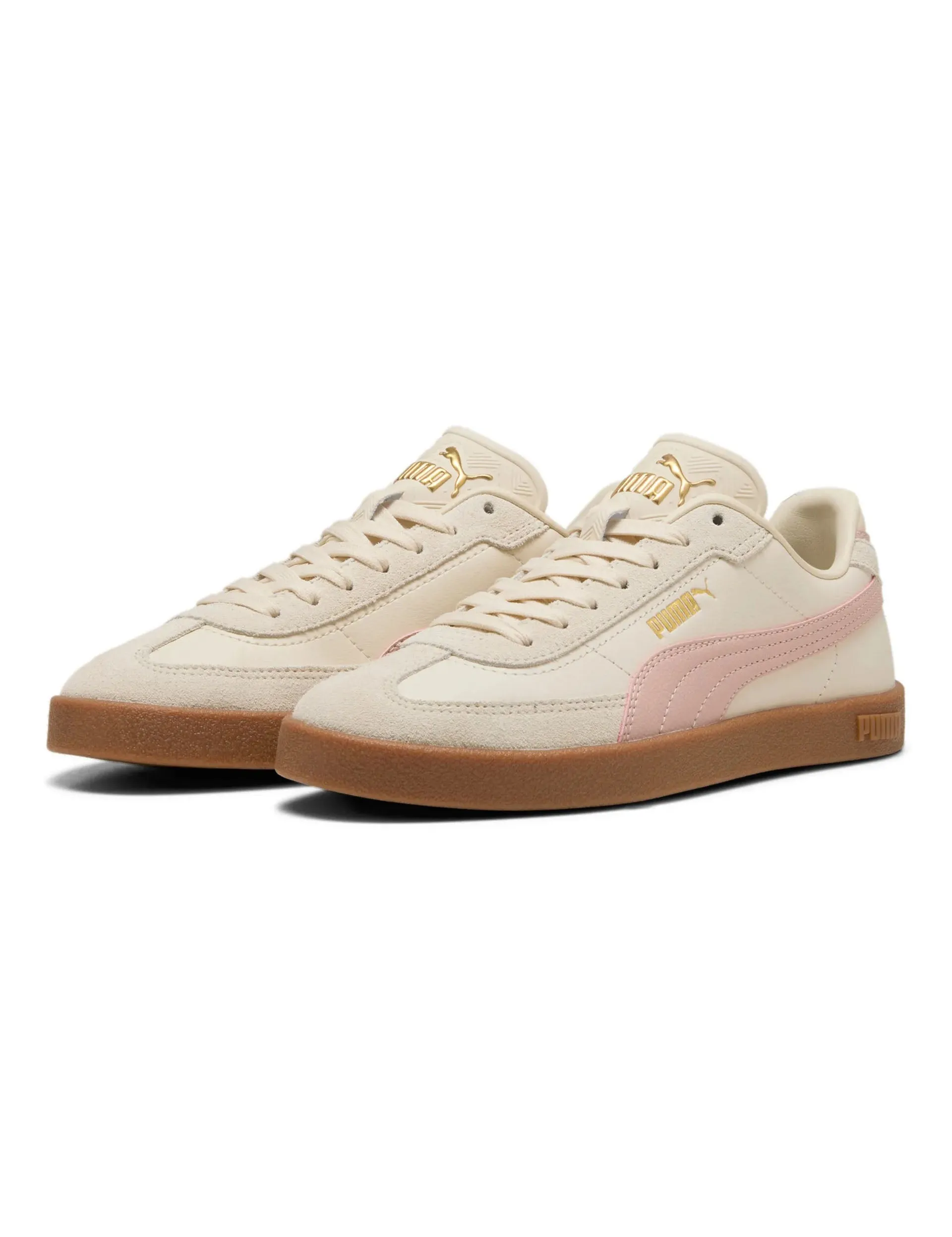 Anti Slip Lacing Versatile Pair Club II Era Sneakers - Alpine Snow/Rose Quartz/Gum